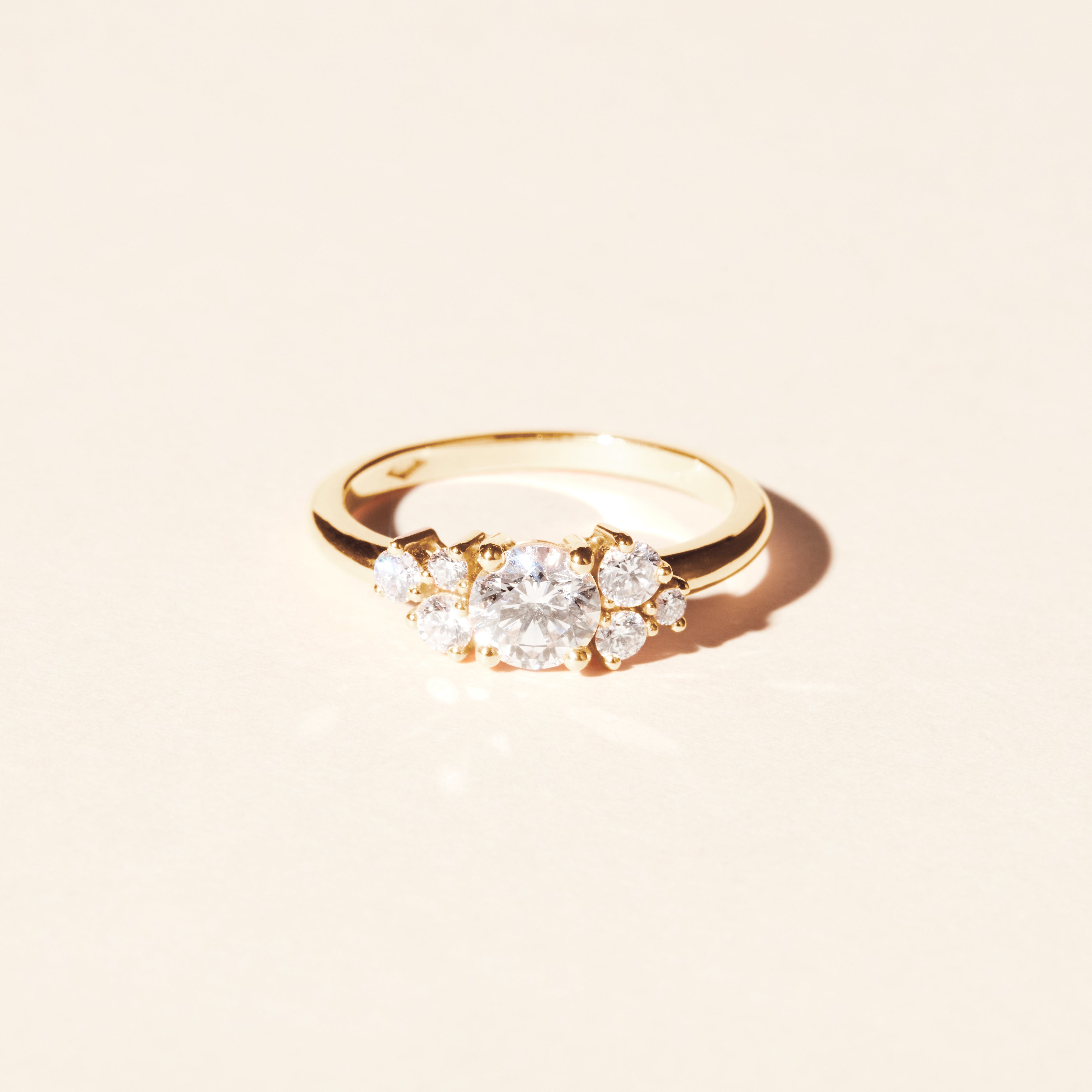Bague Louise MM diamants 0.60 carat - Or jaune