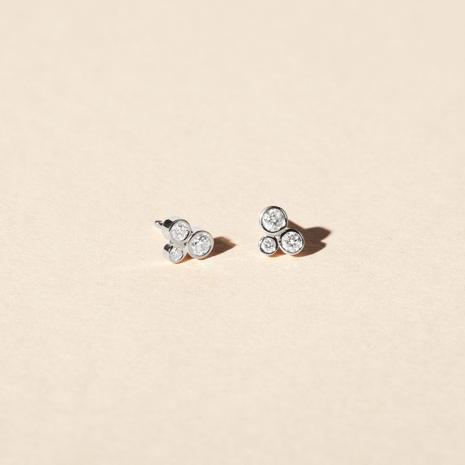 Boucles d'oreilles - Louise - Diamants - Or blanc