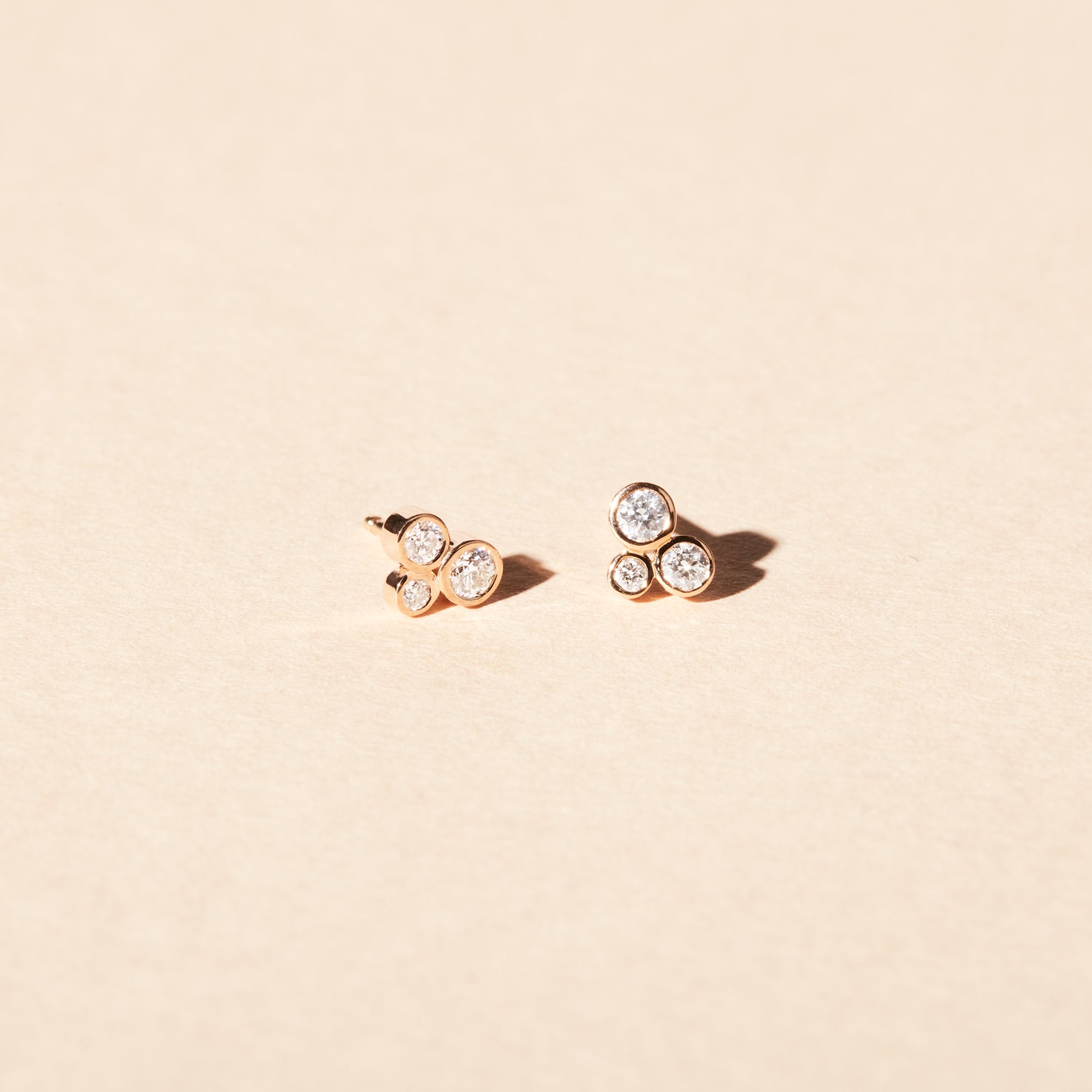 Boucles d'oreilles - Louise - Diamants - Or jaune