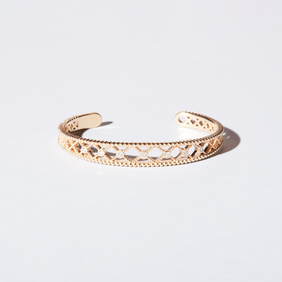 Bracelet Blanche - Vermeil jaune et diamants