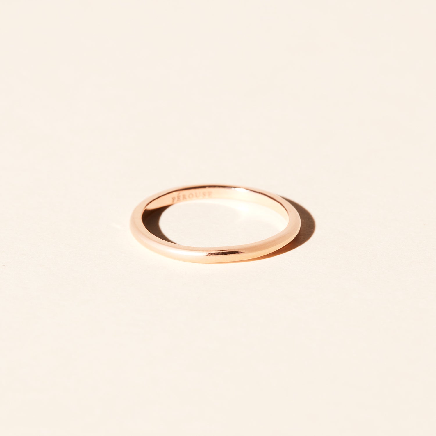 Liane wedding ring 1.50mm - Pink gold