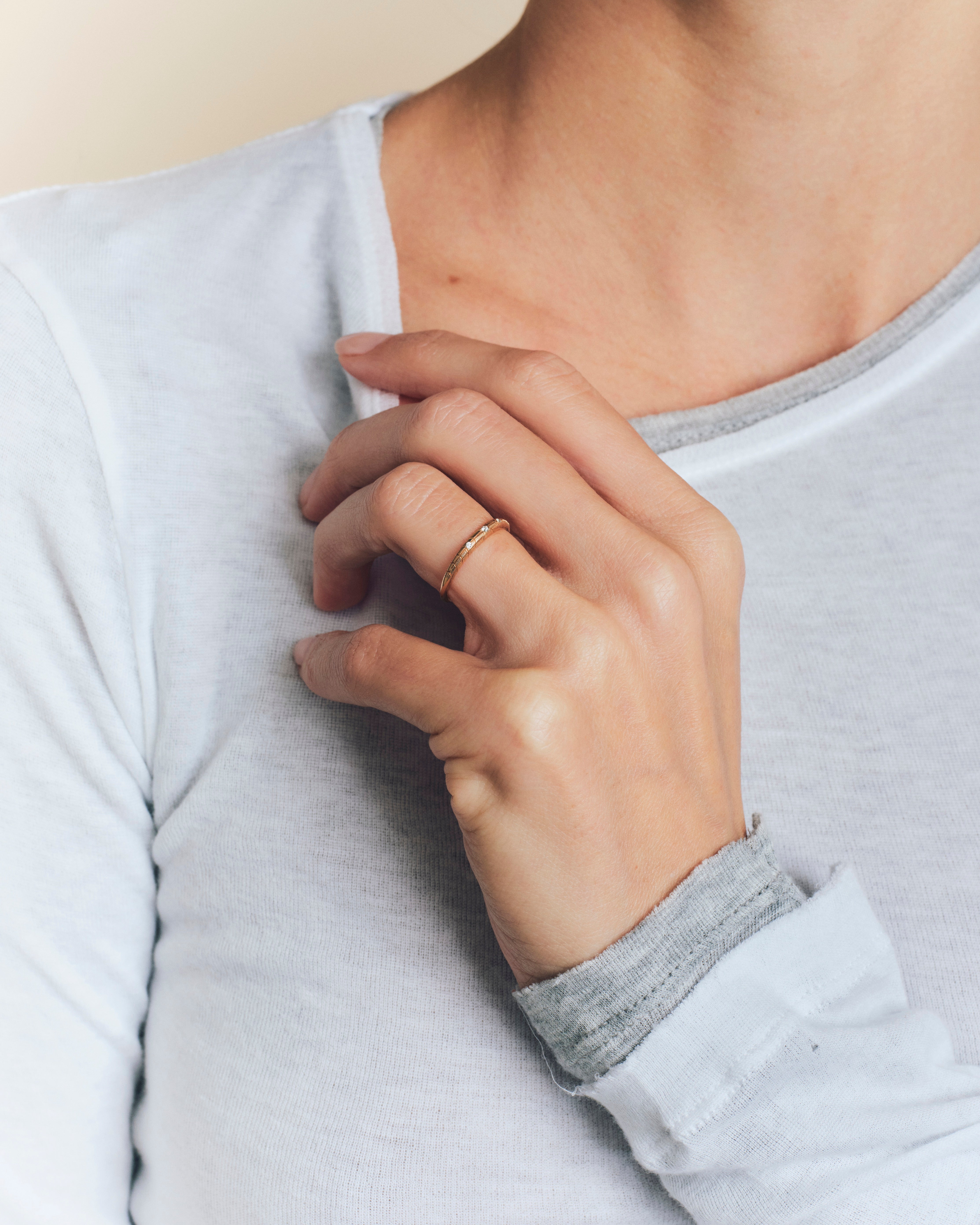 Alliance Banyan diamants 2.20mm - Or rose