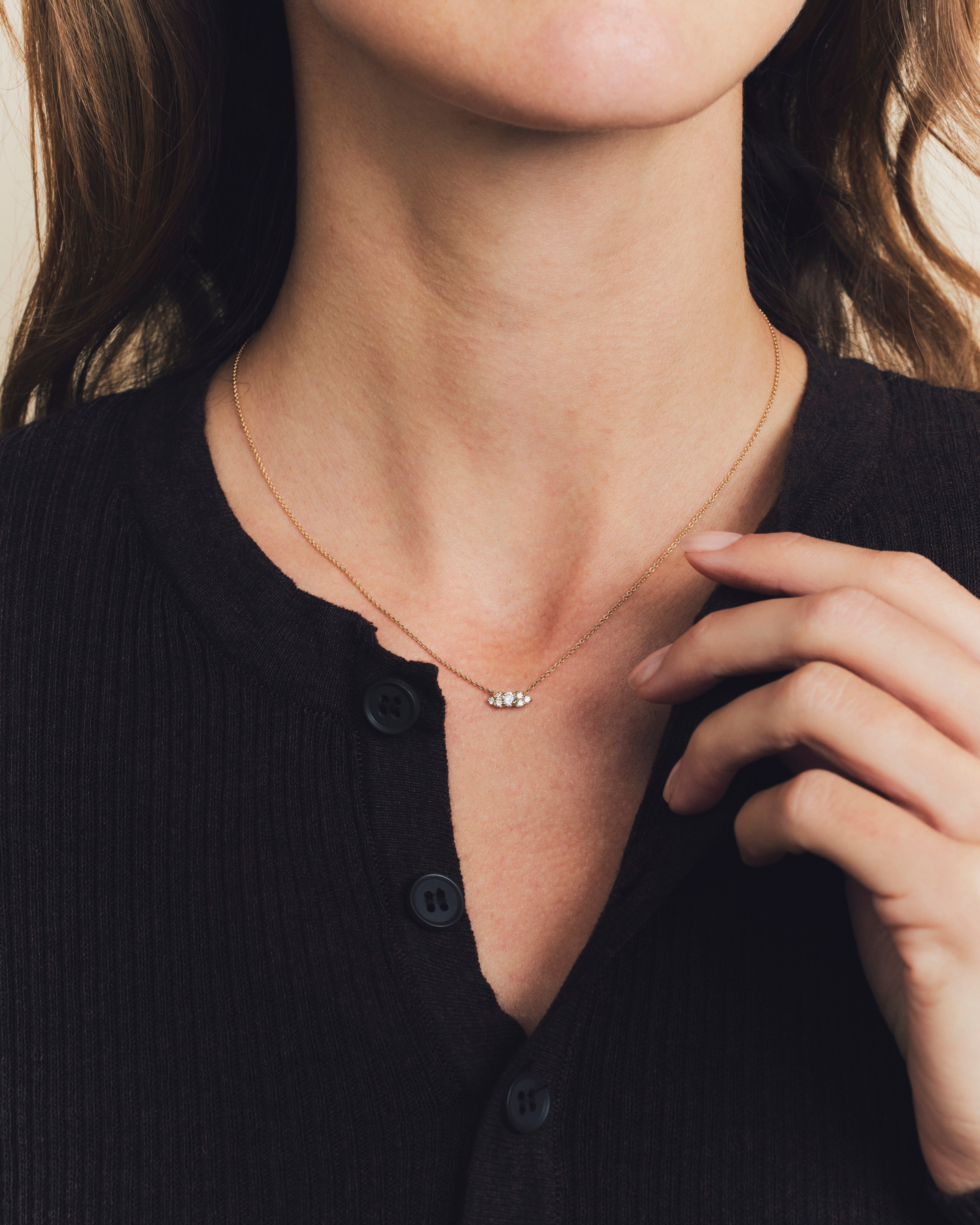 Collier - Louise - Diamants - Or jaune