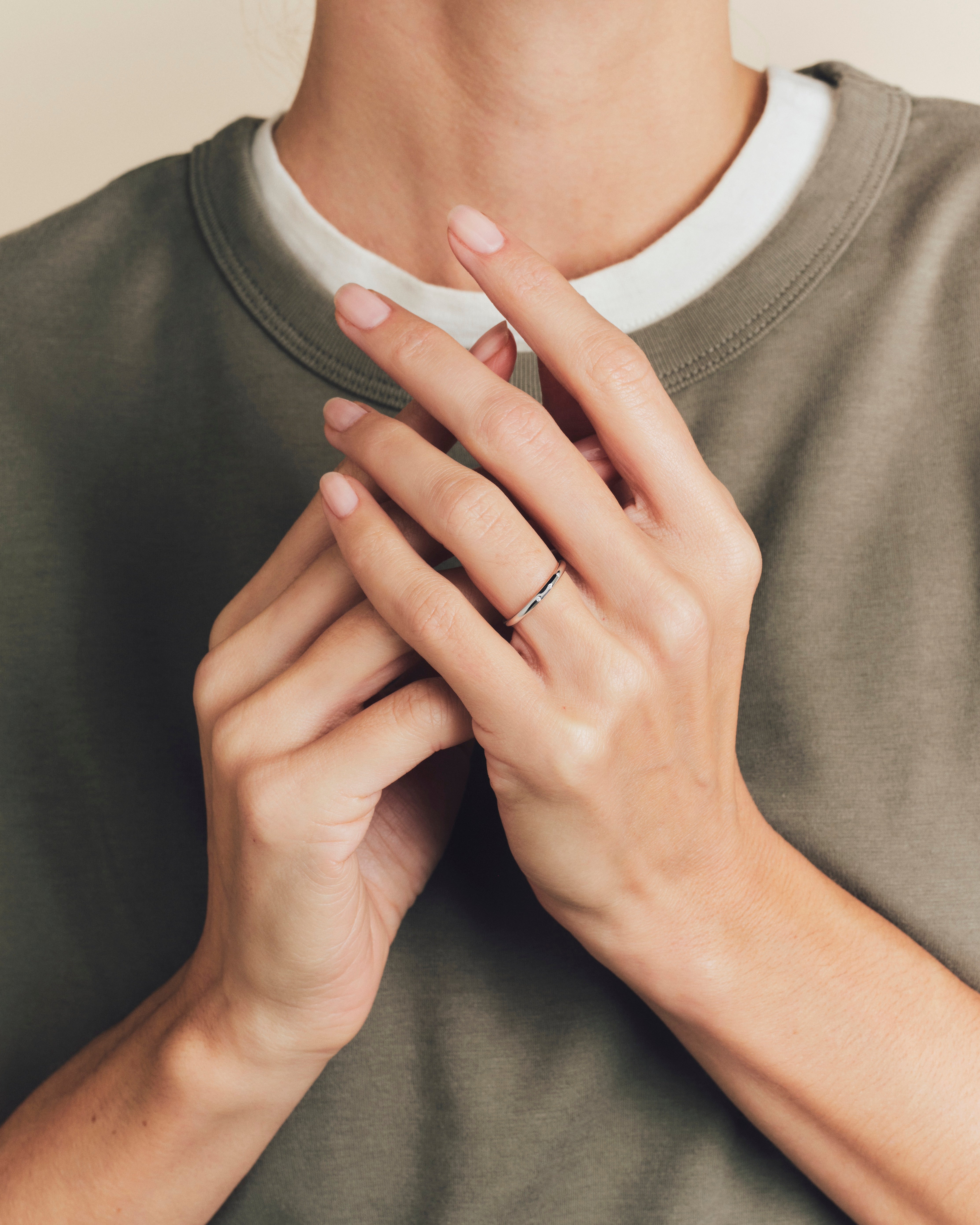 Alliance Roseau diamants 2.00mm - Or blanc