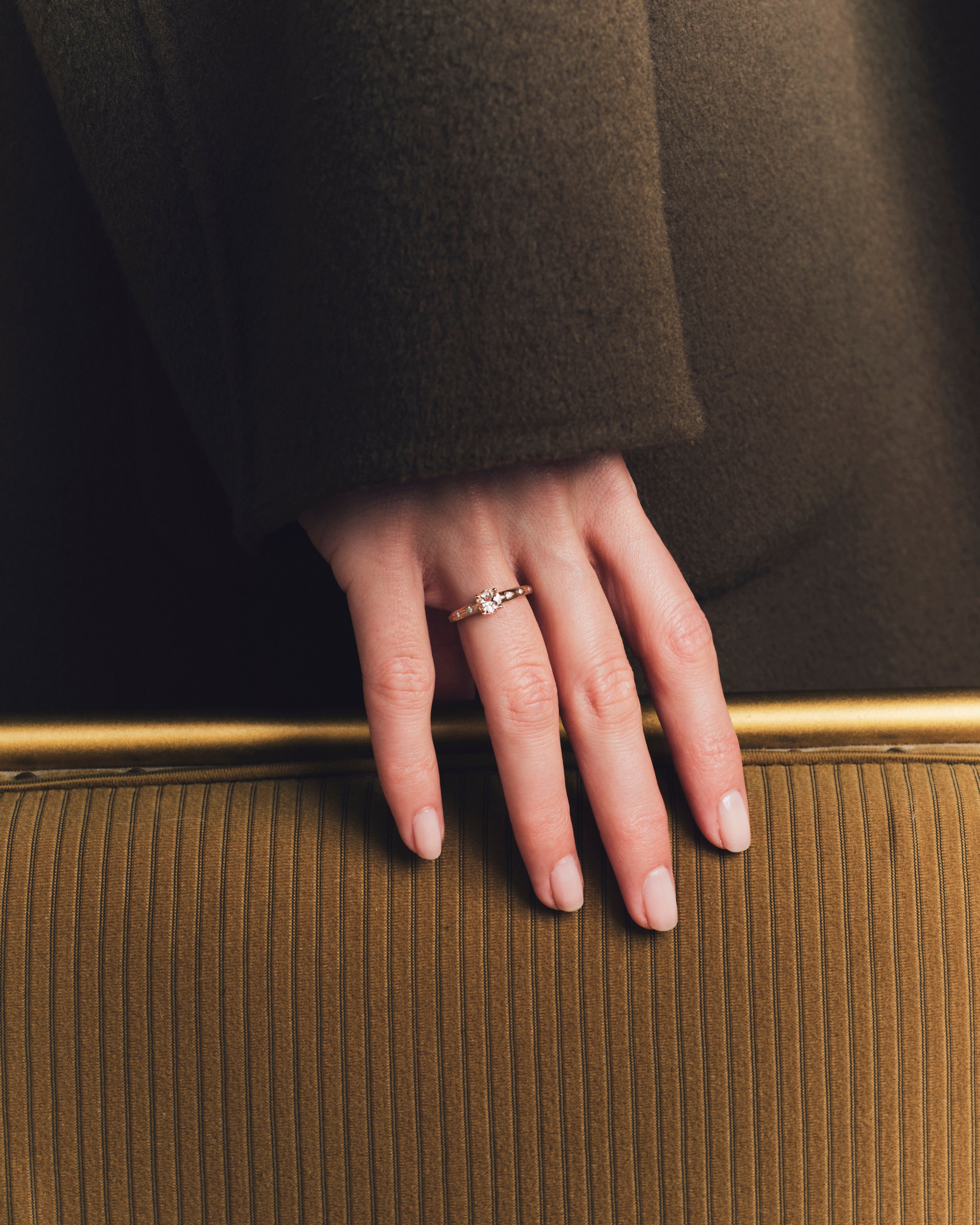 Bague Thaïs morganite - Or jaune