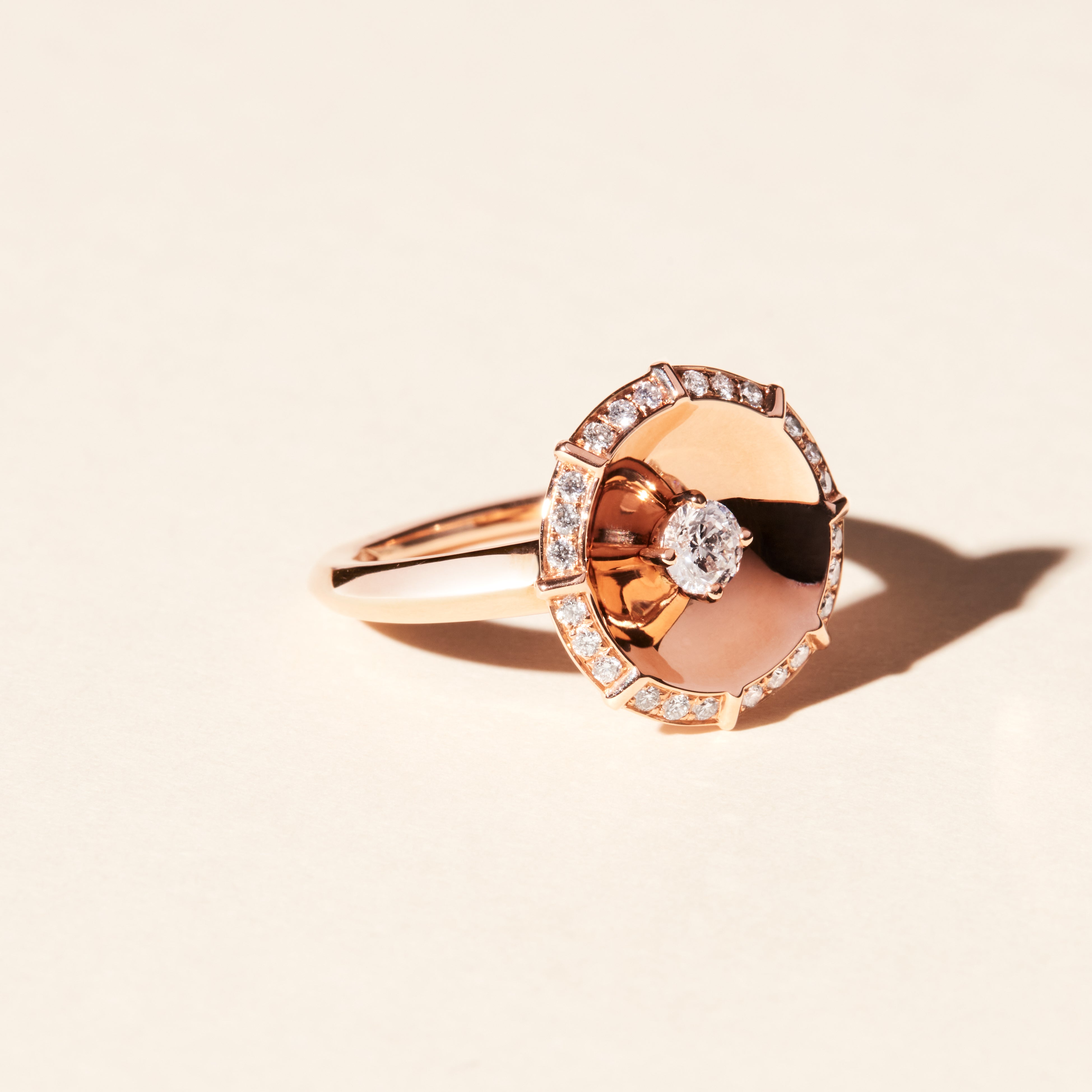 Bague Bouquet PM - Or rose