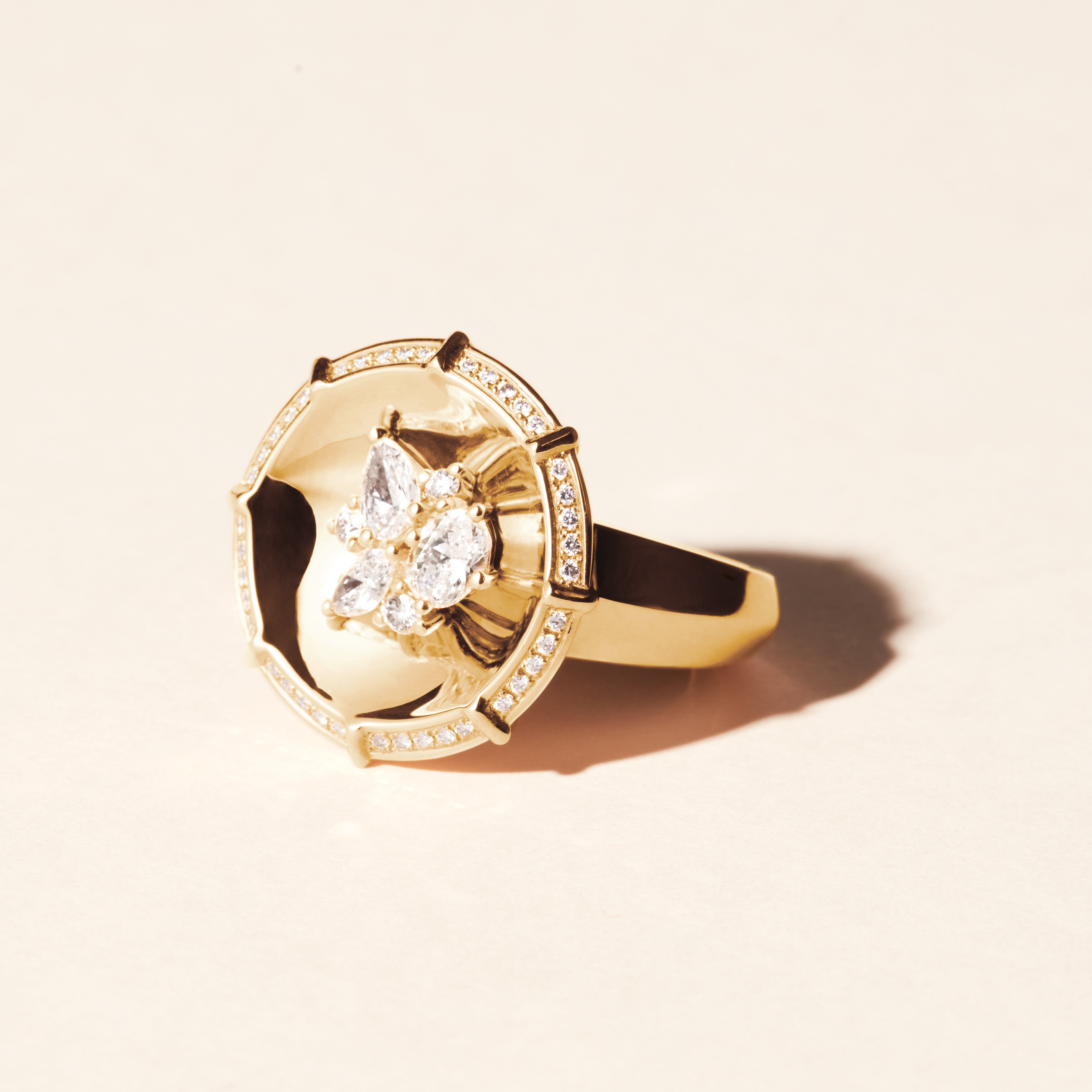 Bague Bouquet GM - Or jaune