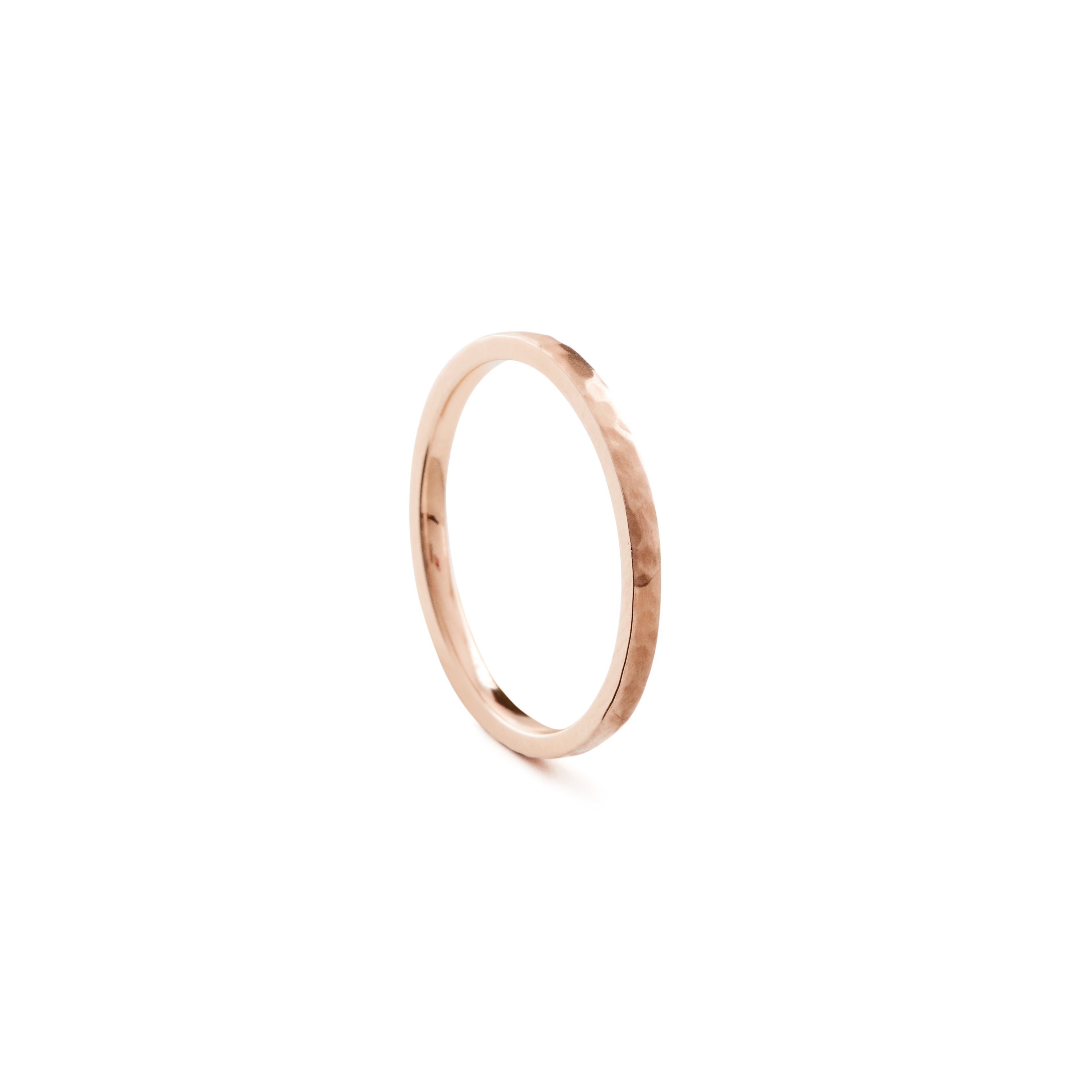 Bark Ring 1.50mm - Rose Gold