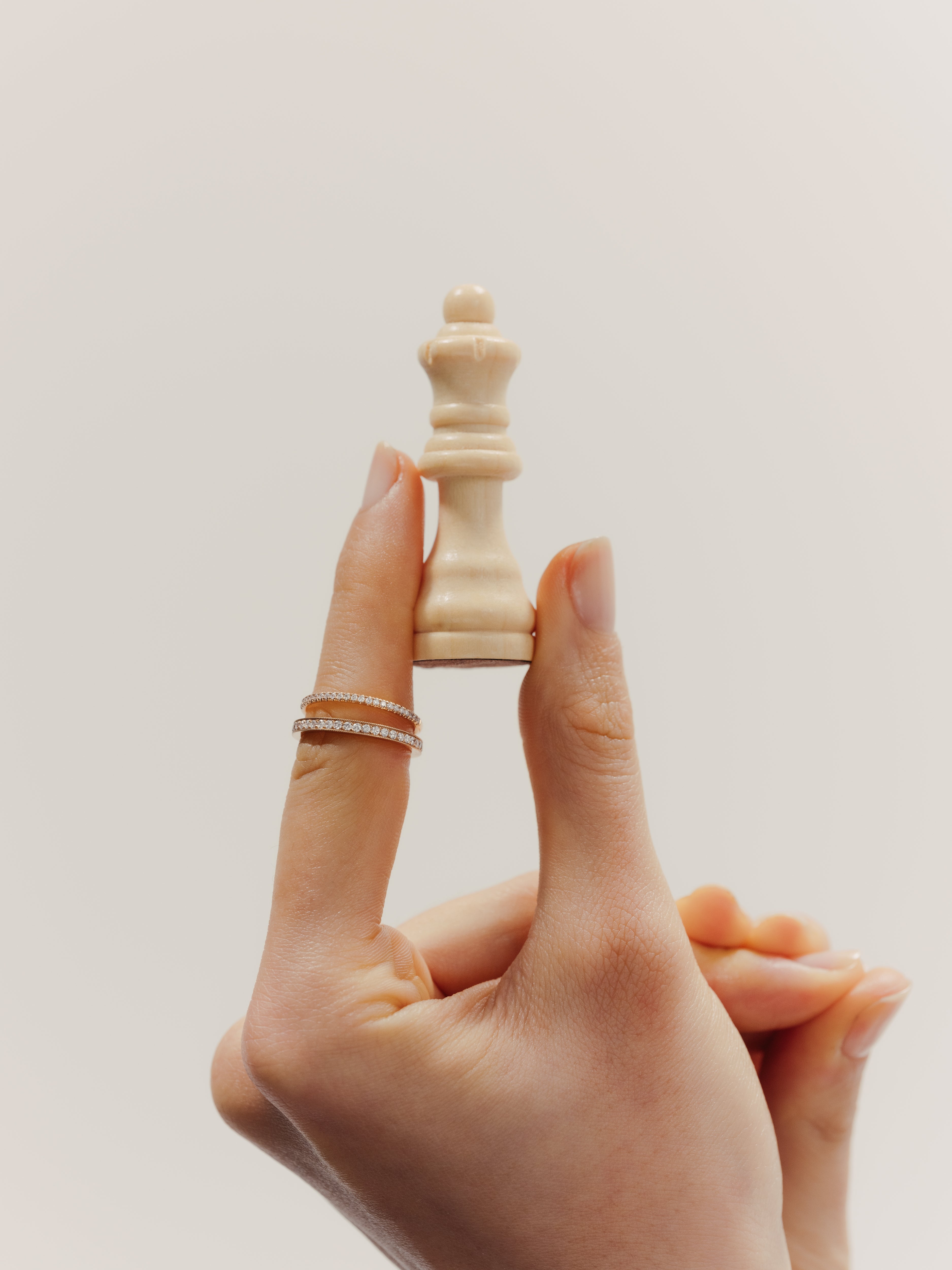 Alliance Cosmos diamants serti millegrain 2.15mm - Or jaune