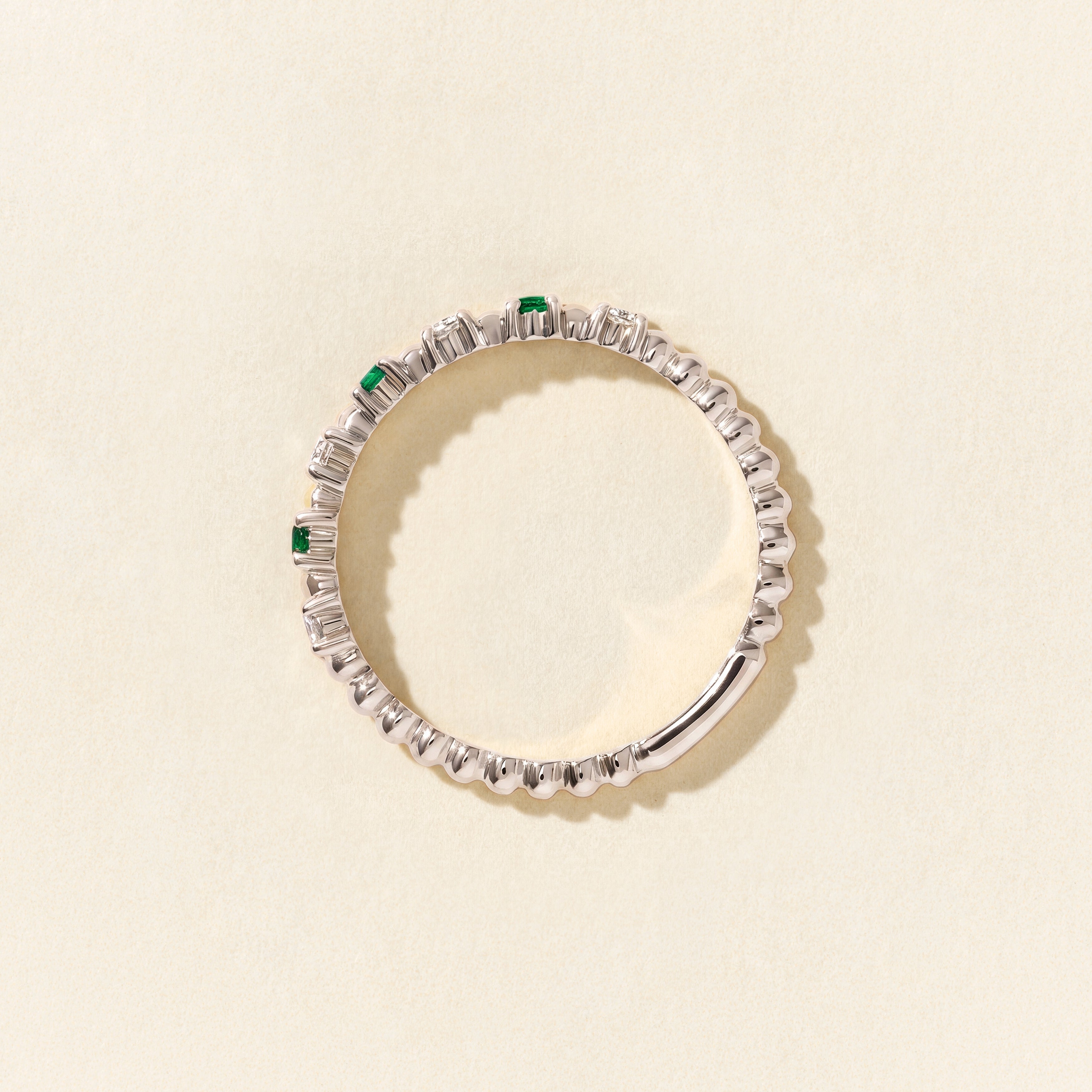 Bague Alma Baby tourmaline paraiba et diamants - Or blanc