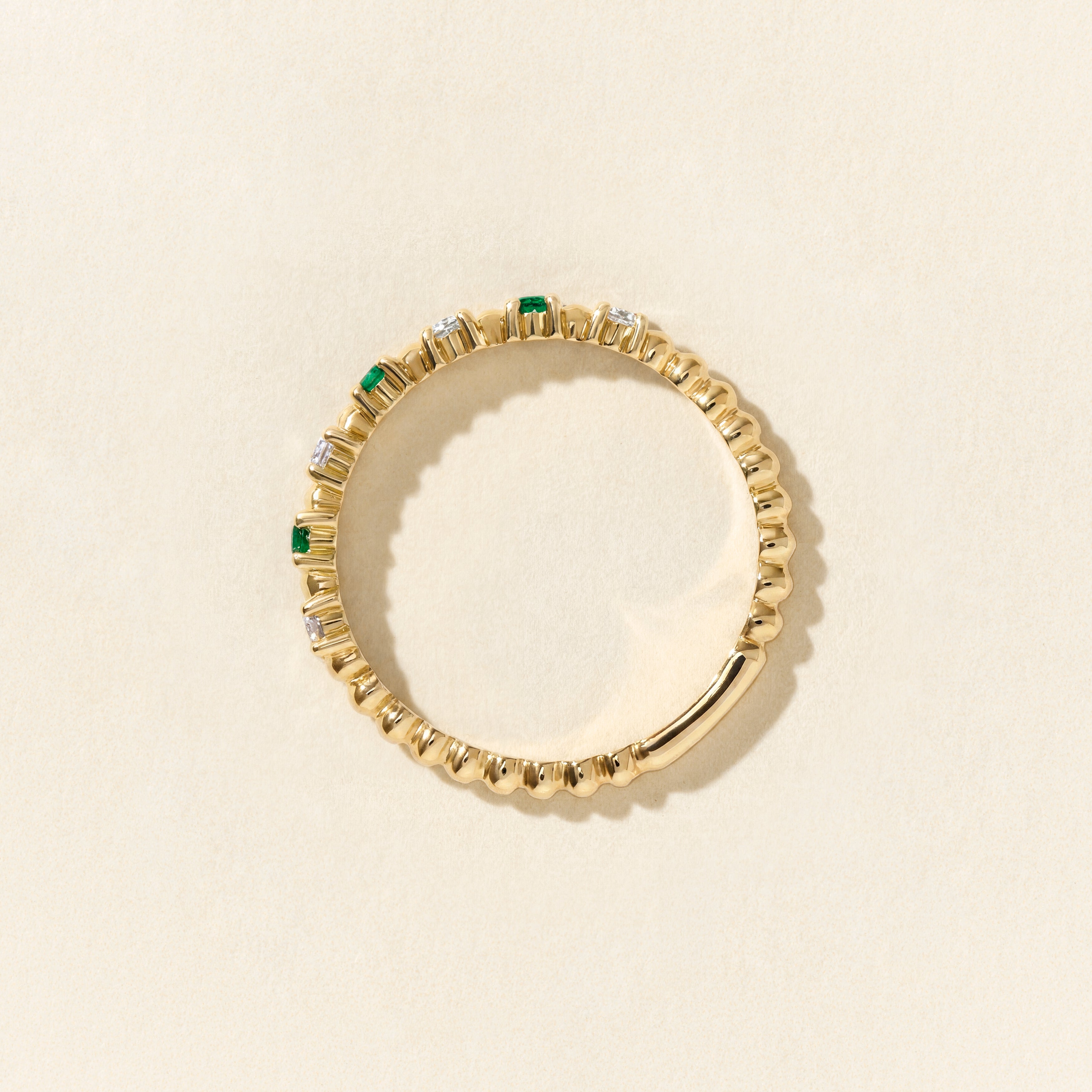 Bague Alma Baby tourmaline paraiba et diamants - Or jaune