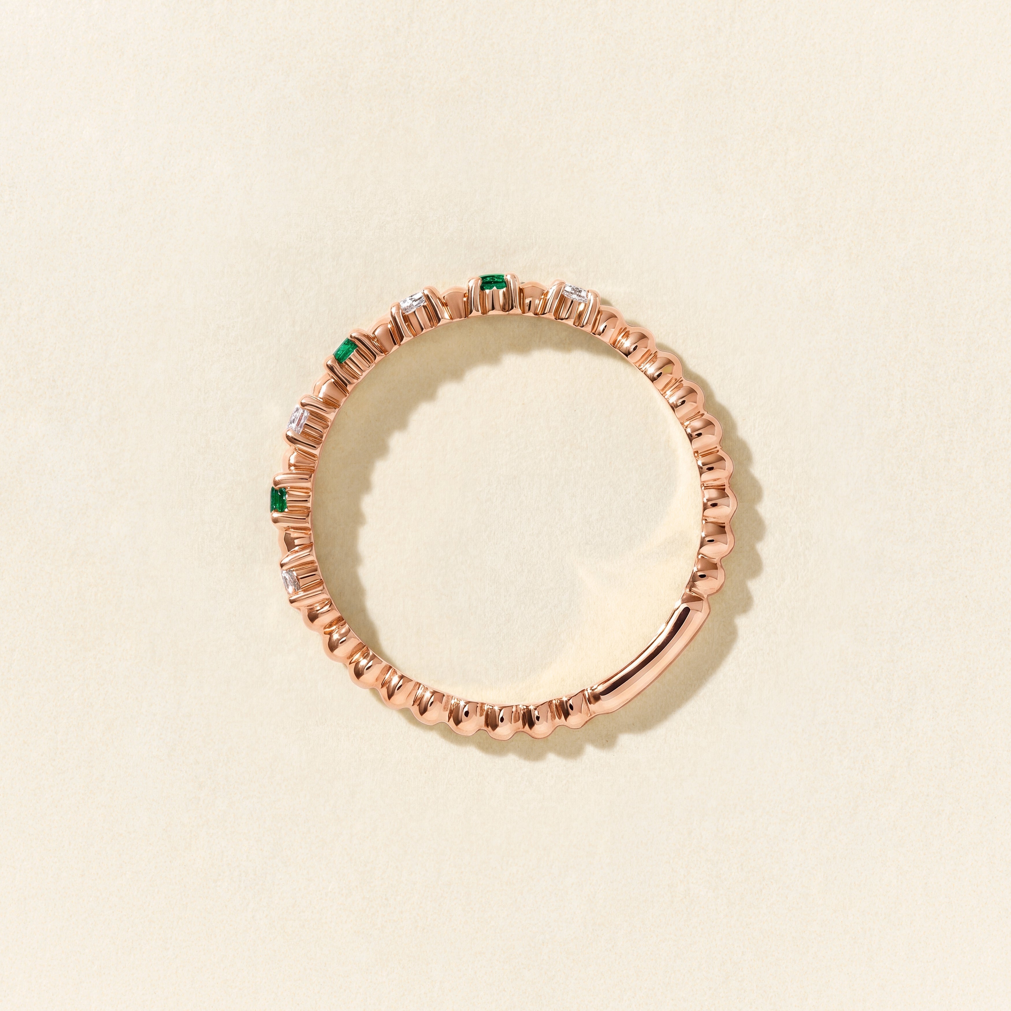 Bague Alma Baby tourmaline paraiba et diamants - Or rose
