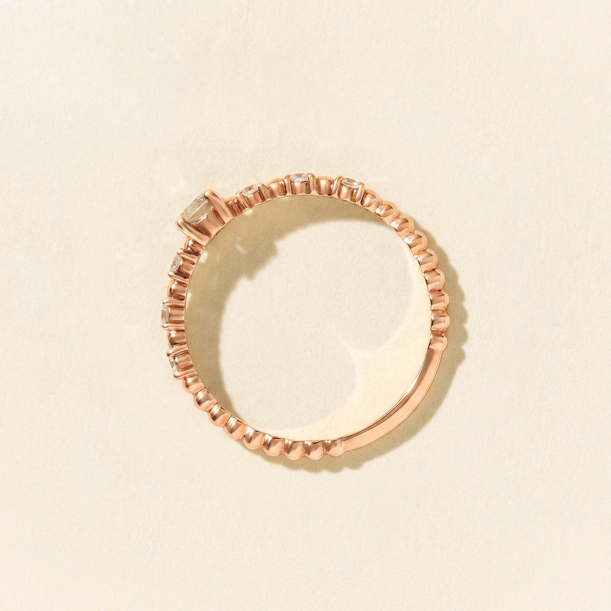 Bague Alma Solitaire diamants 0.30 carat - Or rose