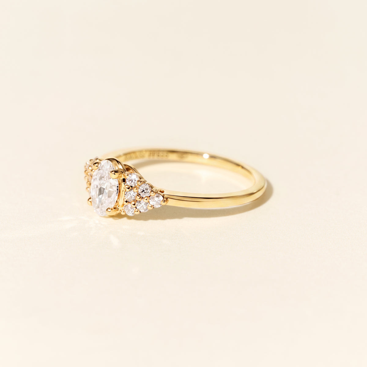 Bague Amazone diamants Baby 0.50 carat - Or jaune