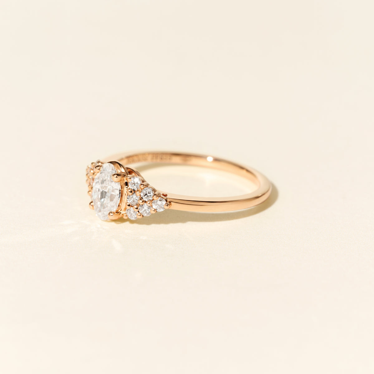 Bague Amazone diamants Baby 0.50 carat - Or rose