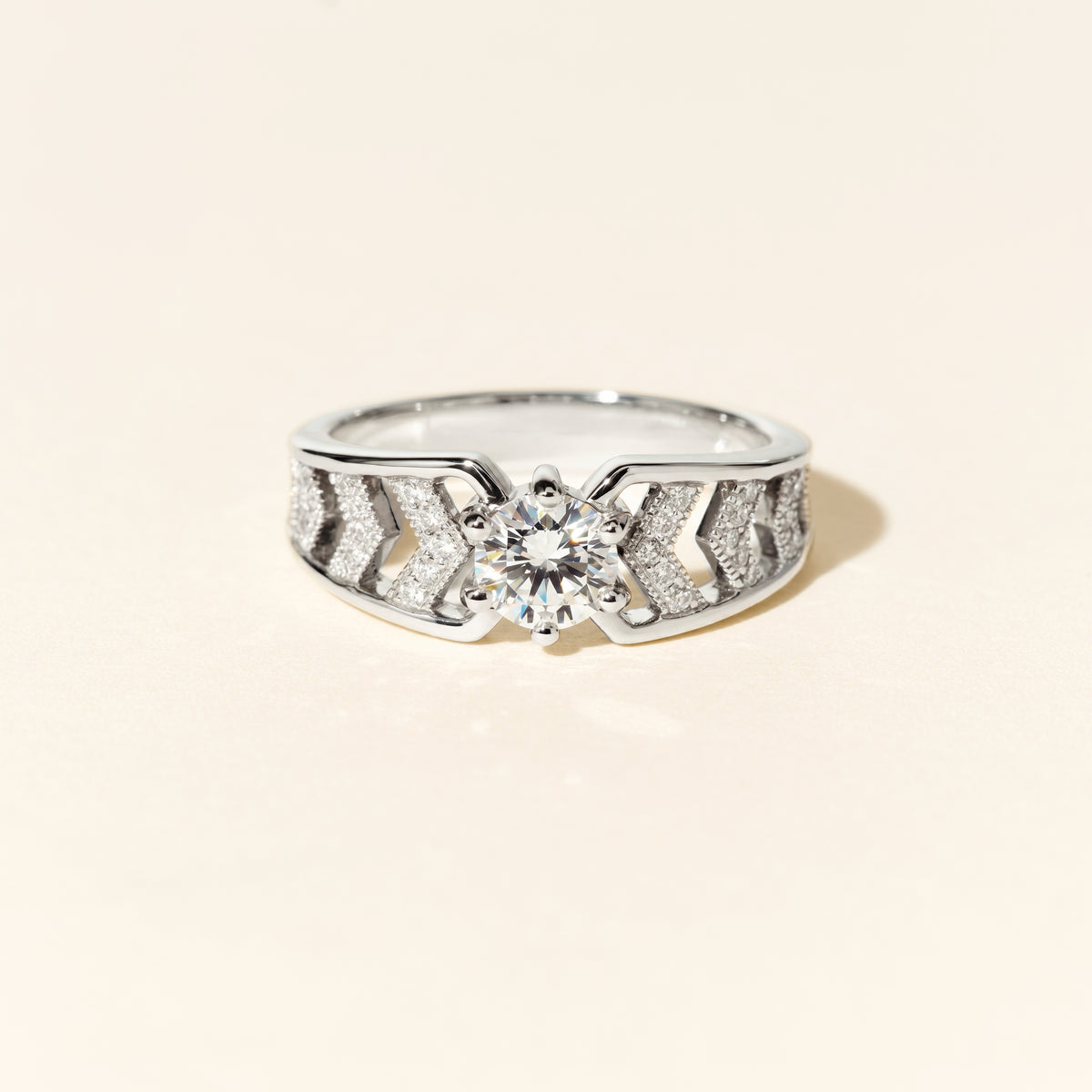 Bague Anna diamants - Or blanc