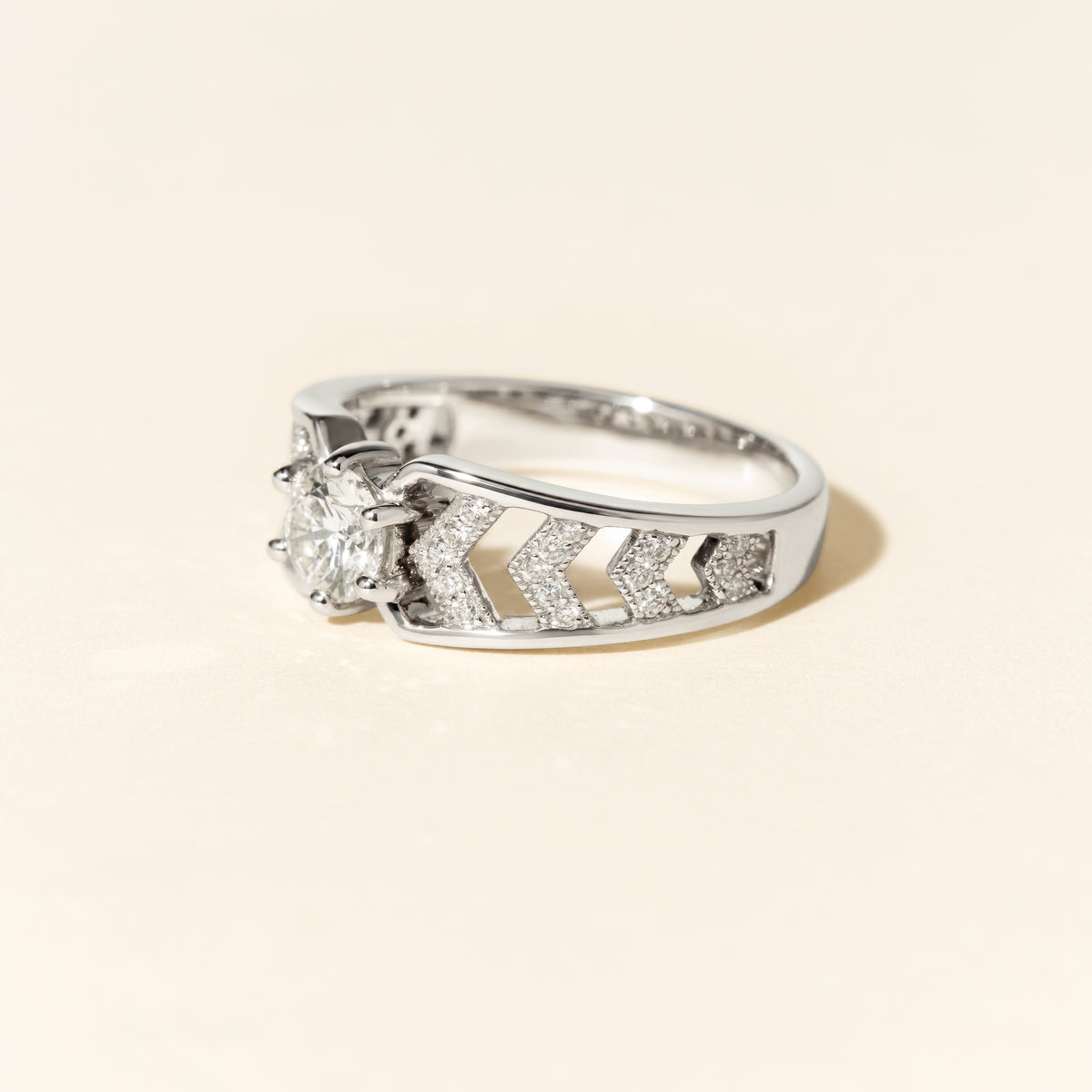 Bague Anna diamants - Or blanc