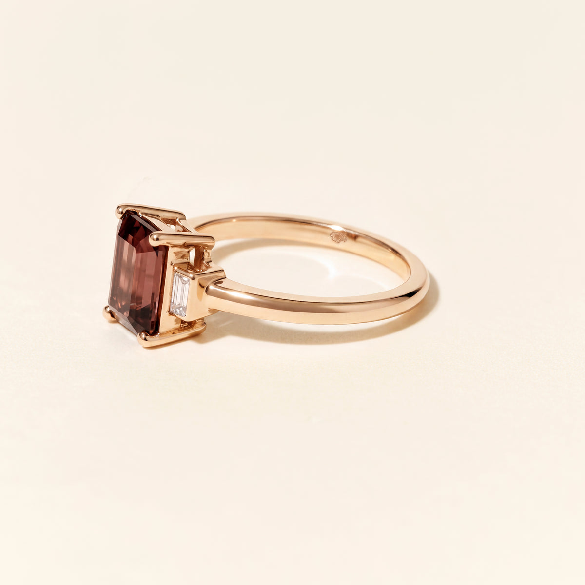 Bague Belo Horizonte tourmaline rose PM - Or rose