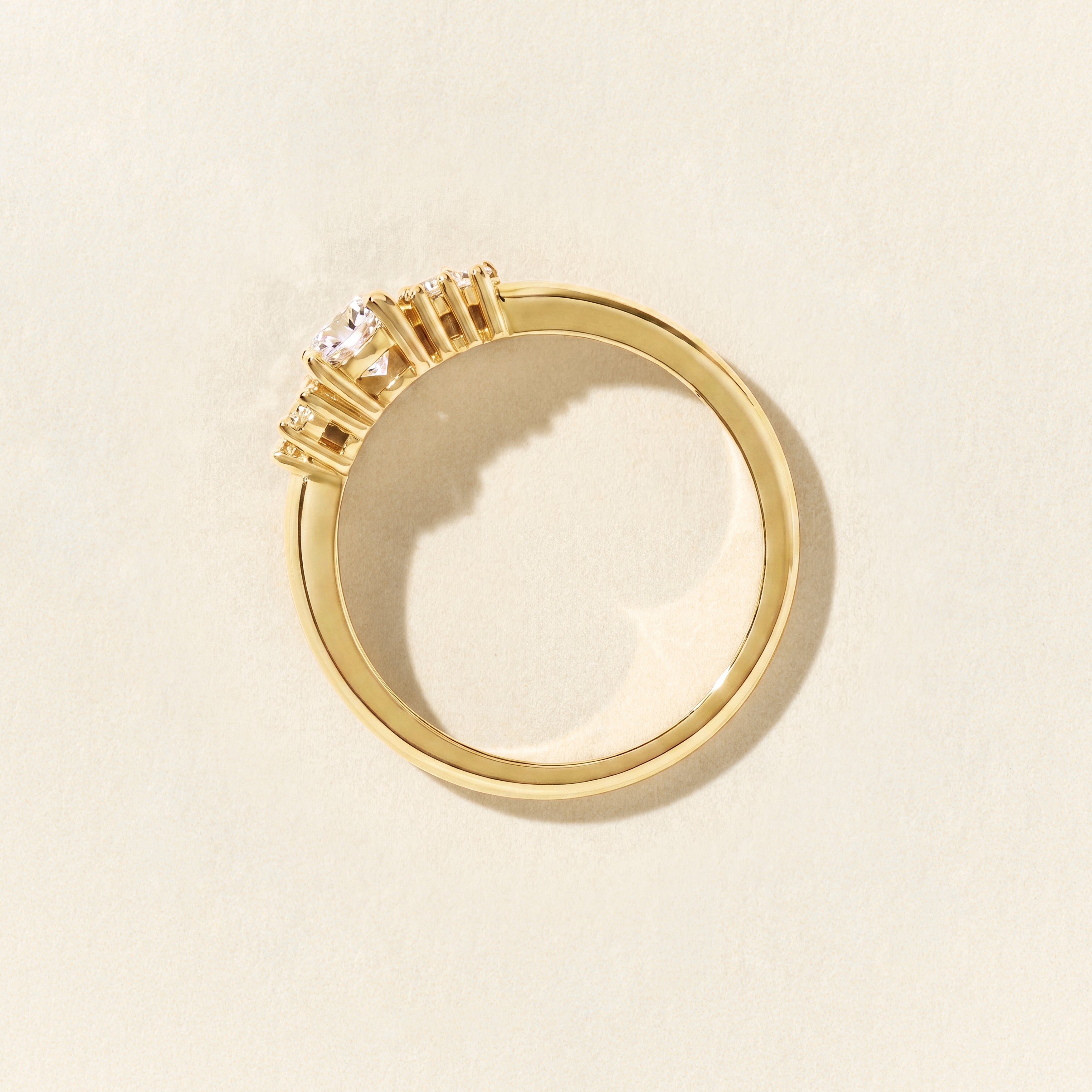 Bague Louise MM diamants 0.60 carat - Or jaune