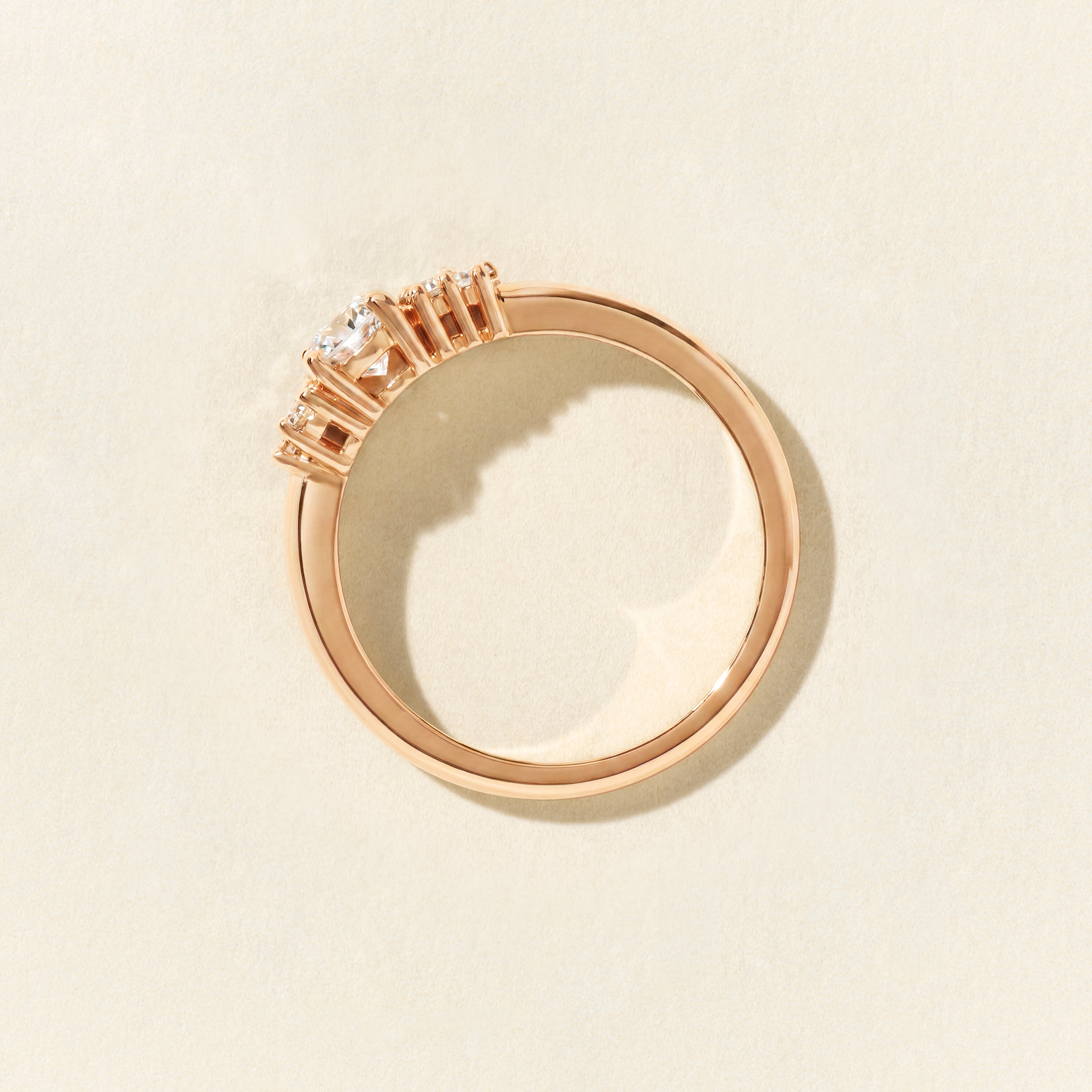 Bague Louise MM diamants 0.60 carat - Or rose