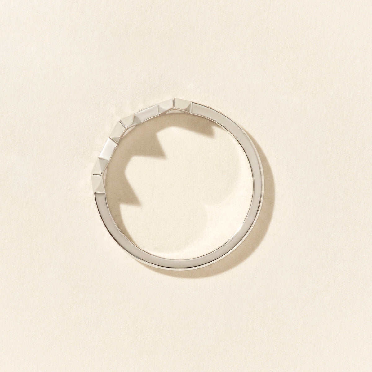 Bague Brooklyn baby diamants pavée - Or blanc