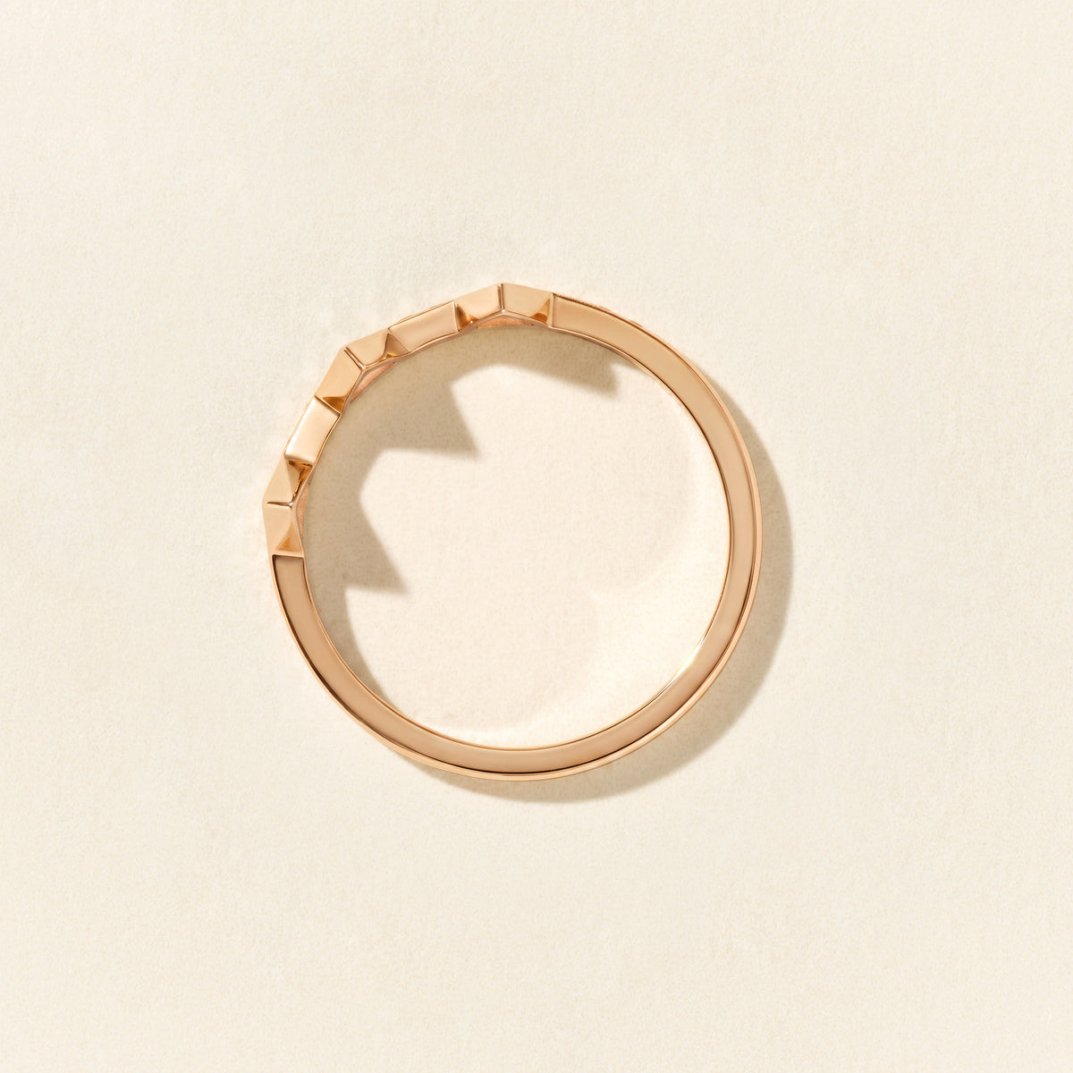 Bague Brooklyn baby diamants pavée - Or rose