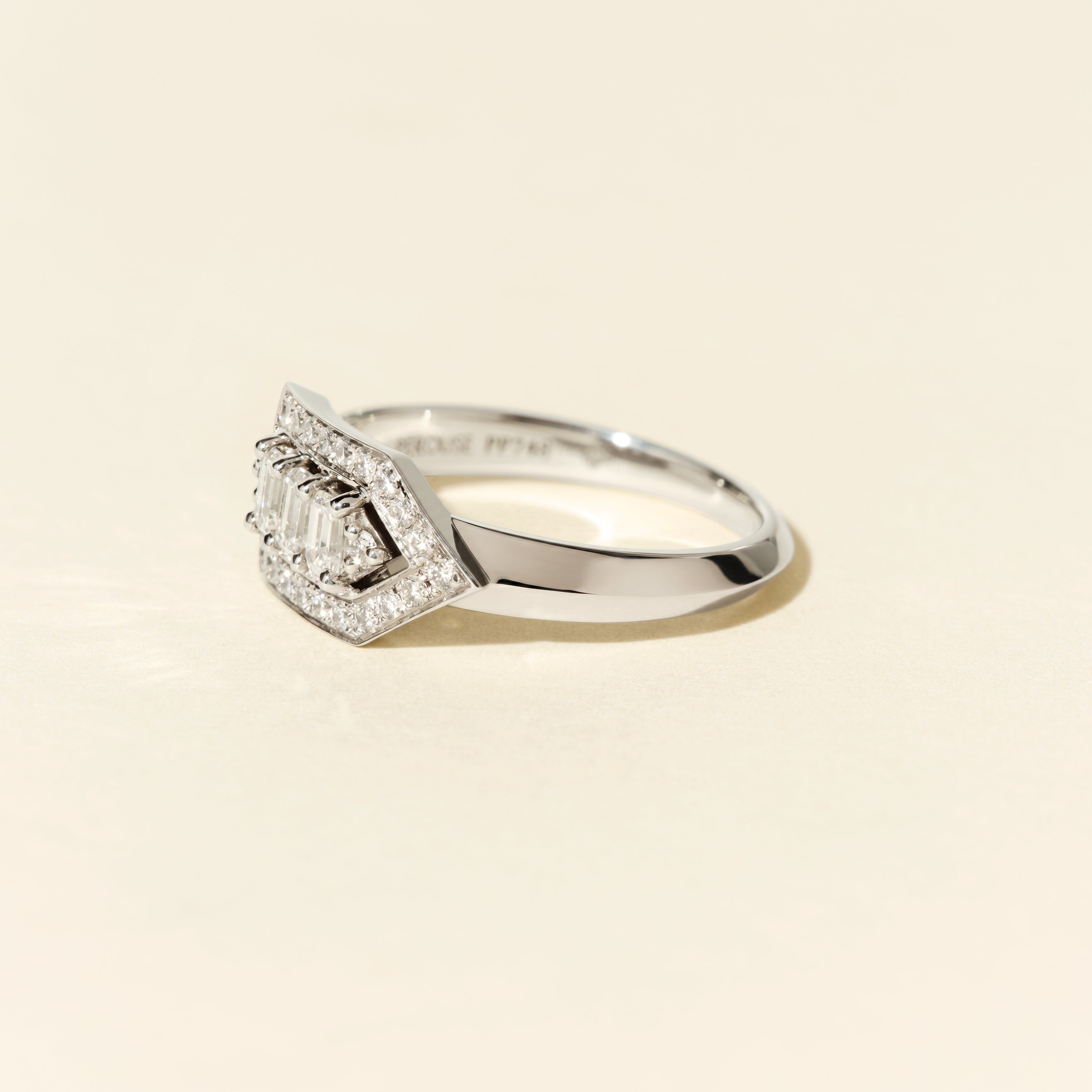 Bague Brooklyn diamants - Or blanc
