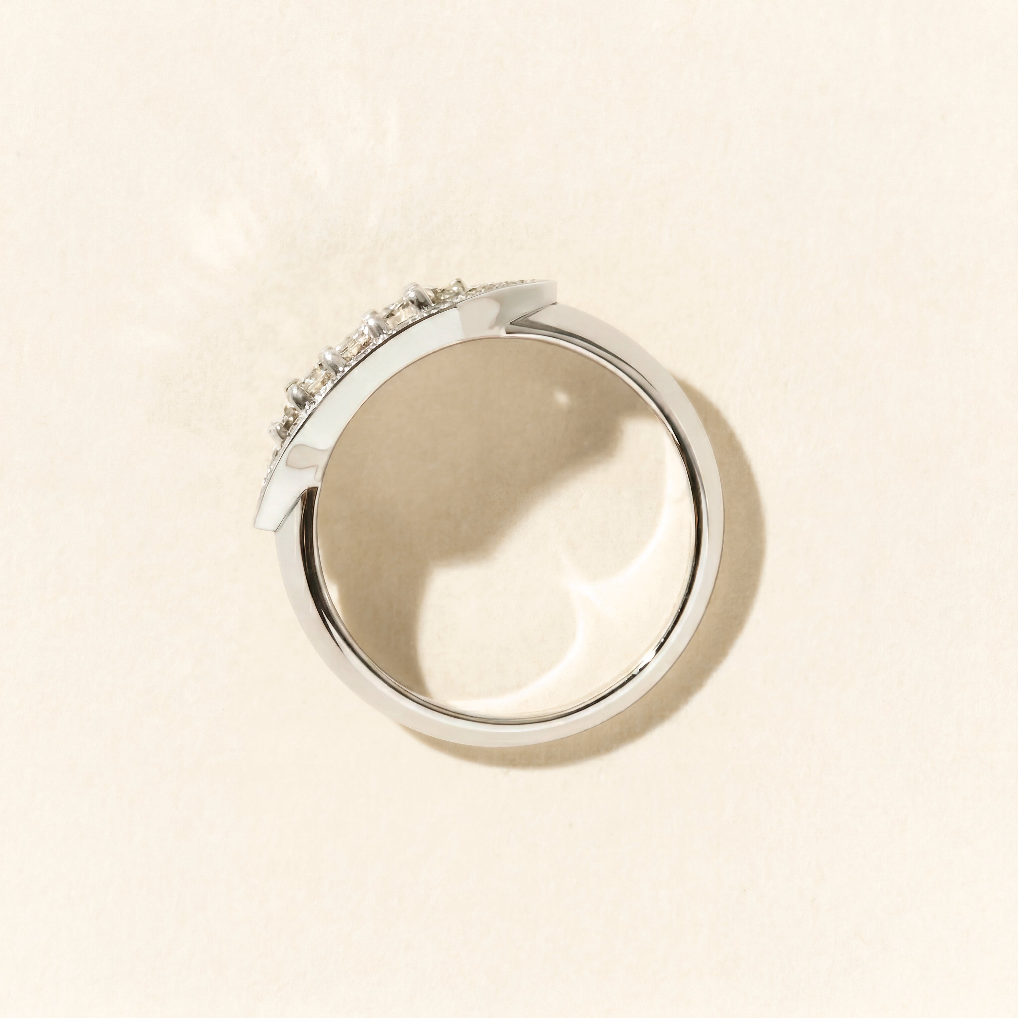 Bague Brooklyn diamants - Or blanc