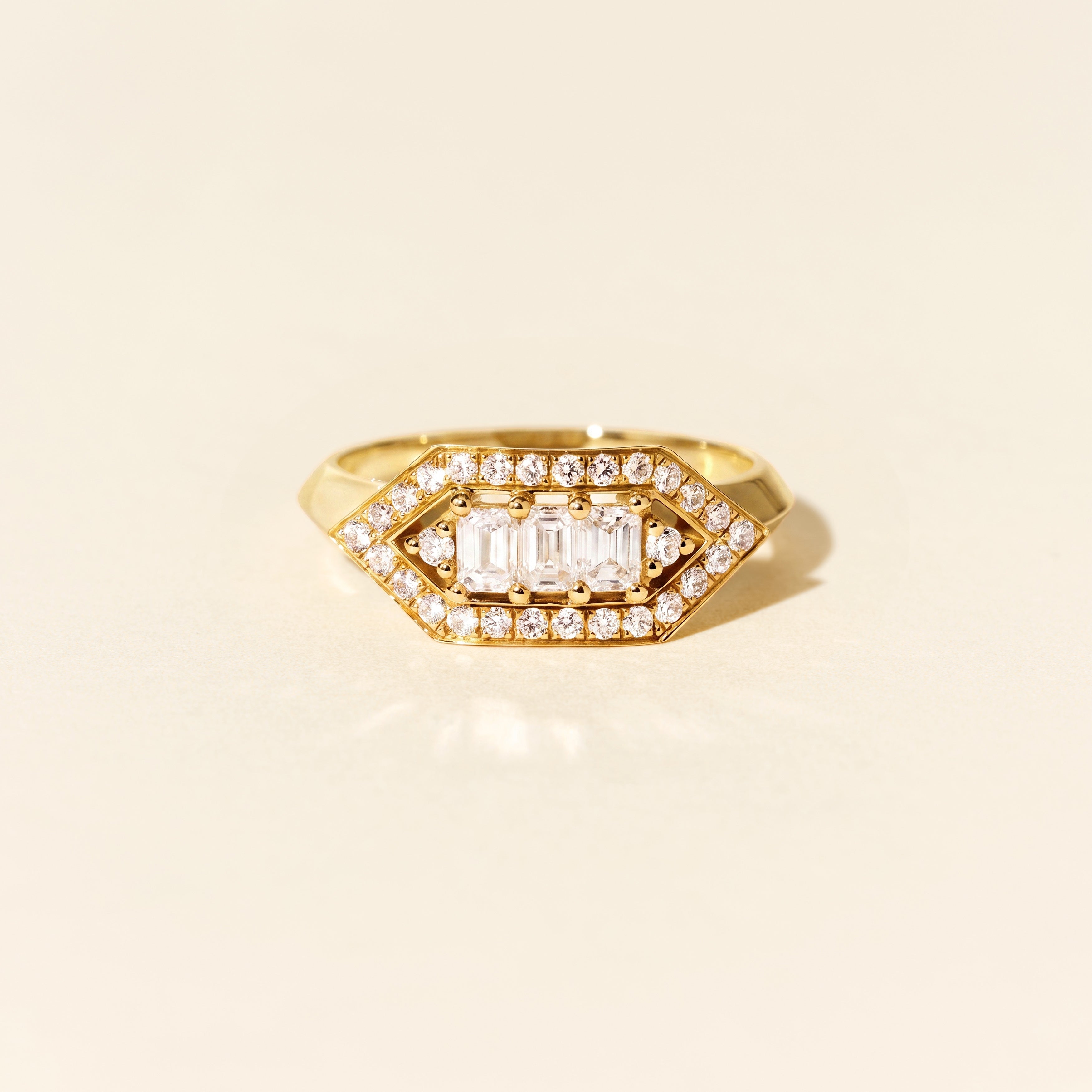 Bague Brooklyn diamants - Or jaune
