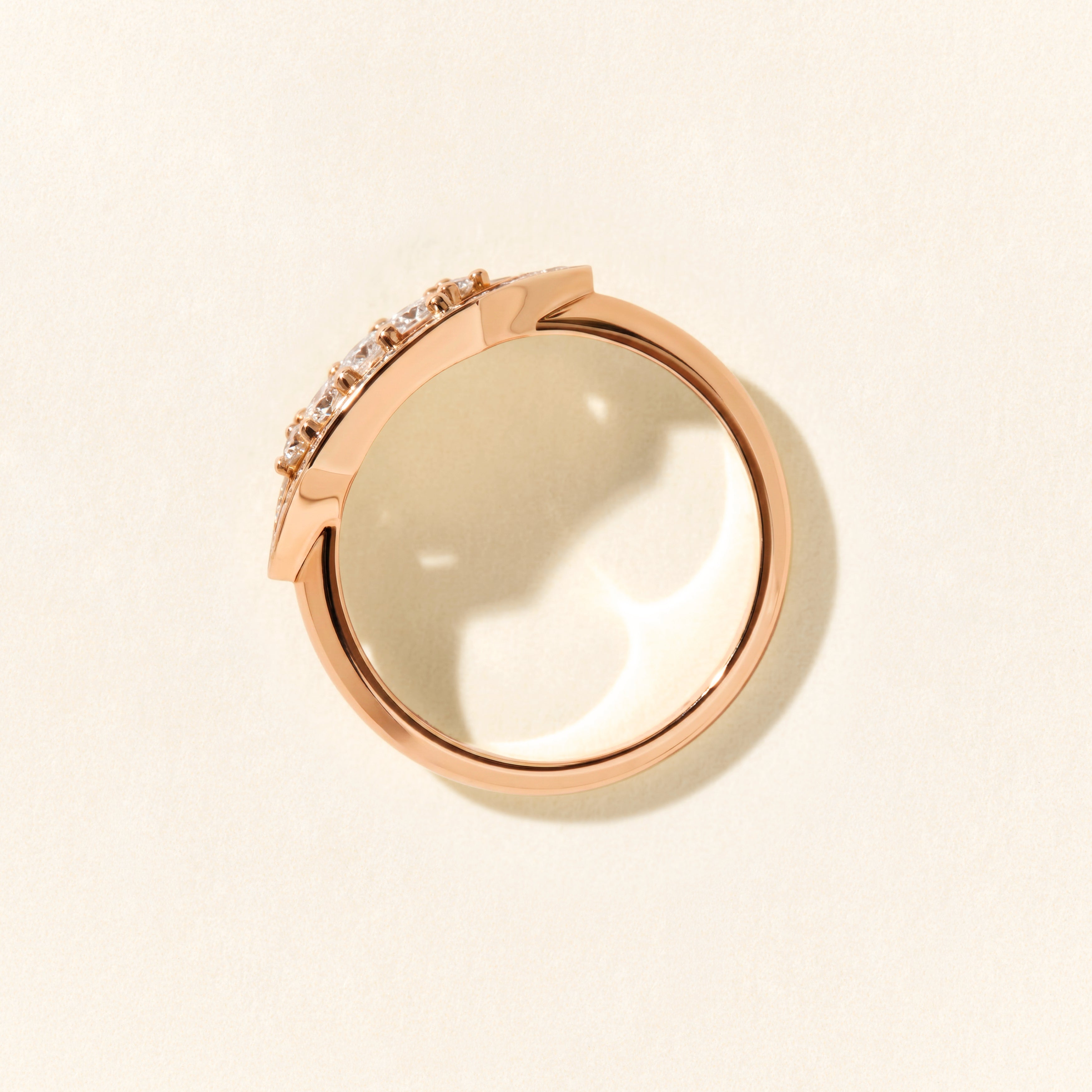 Bague Brooklyn diamants - Or rose