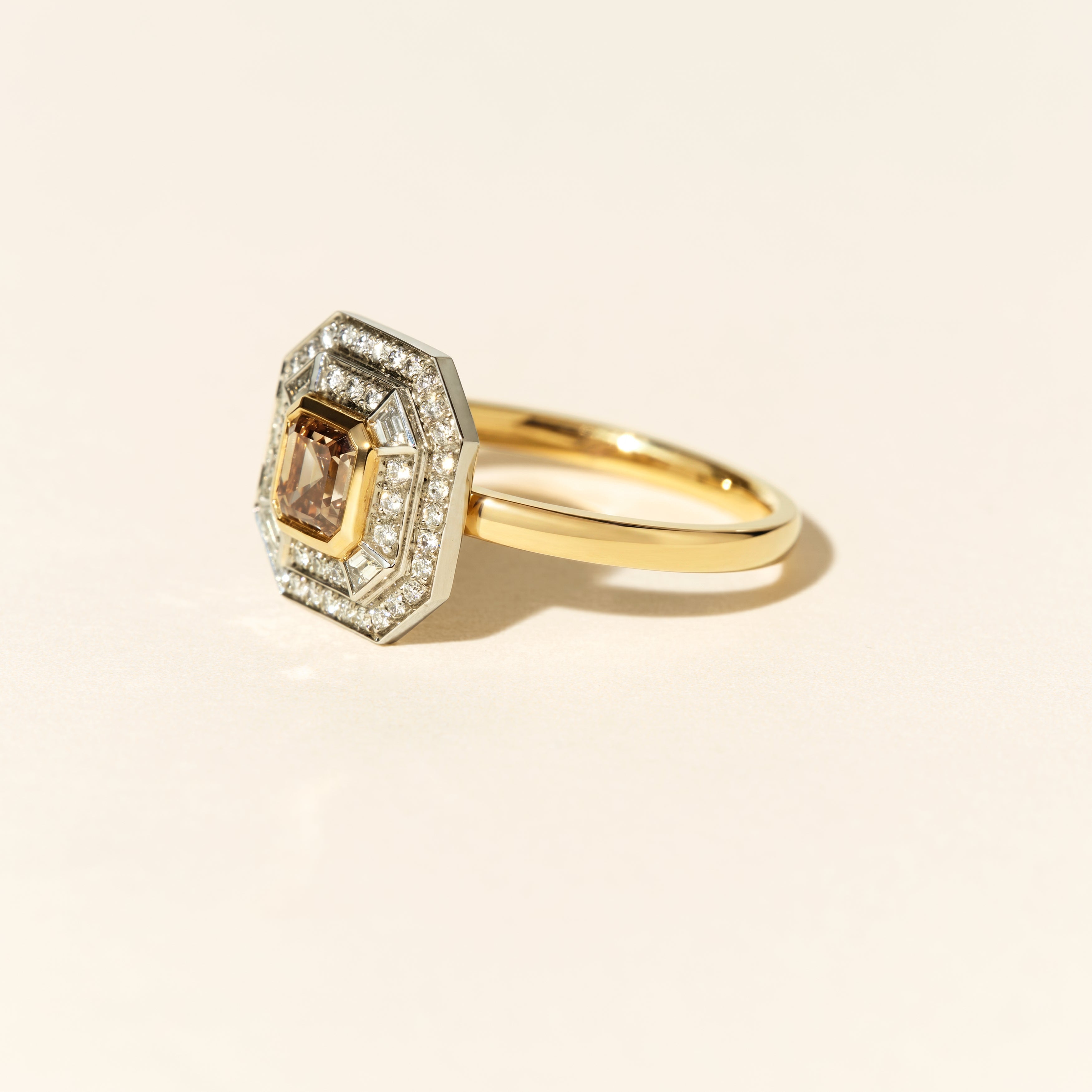 Bague Dallas Square PM - Or jaune