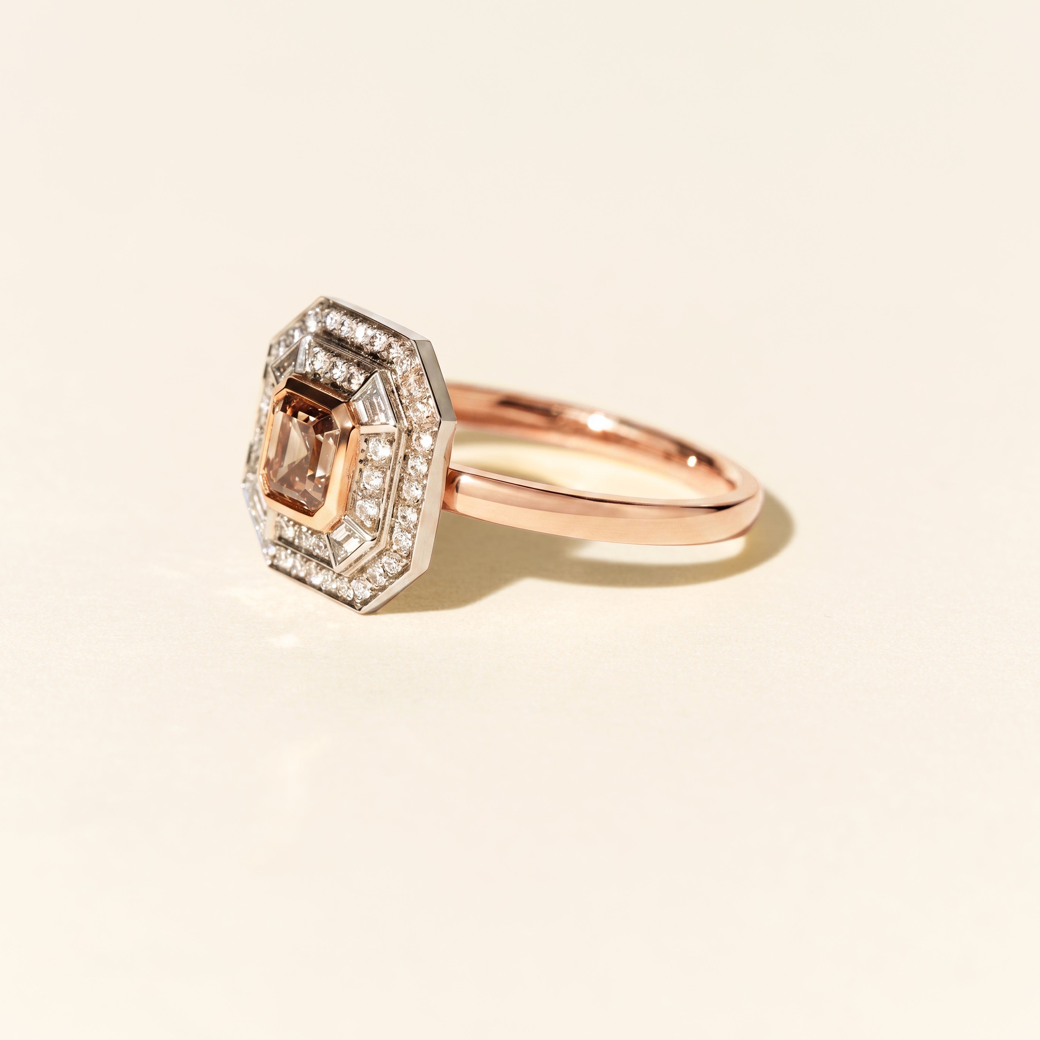 Bague Dallas Square PM - Or rose
