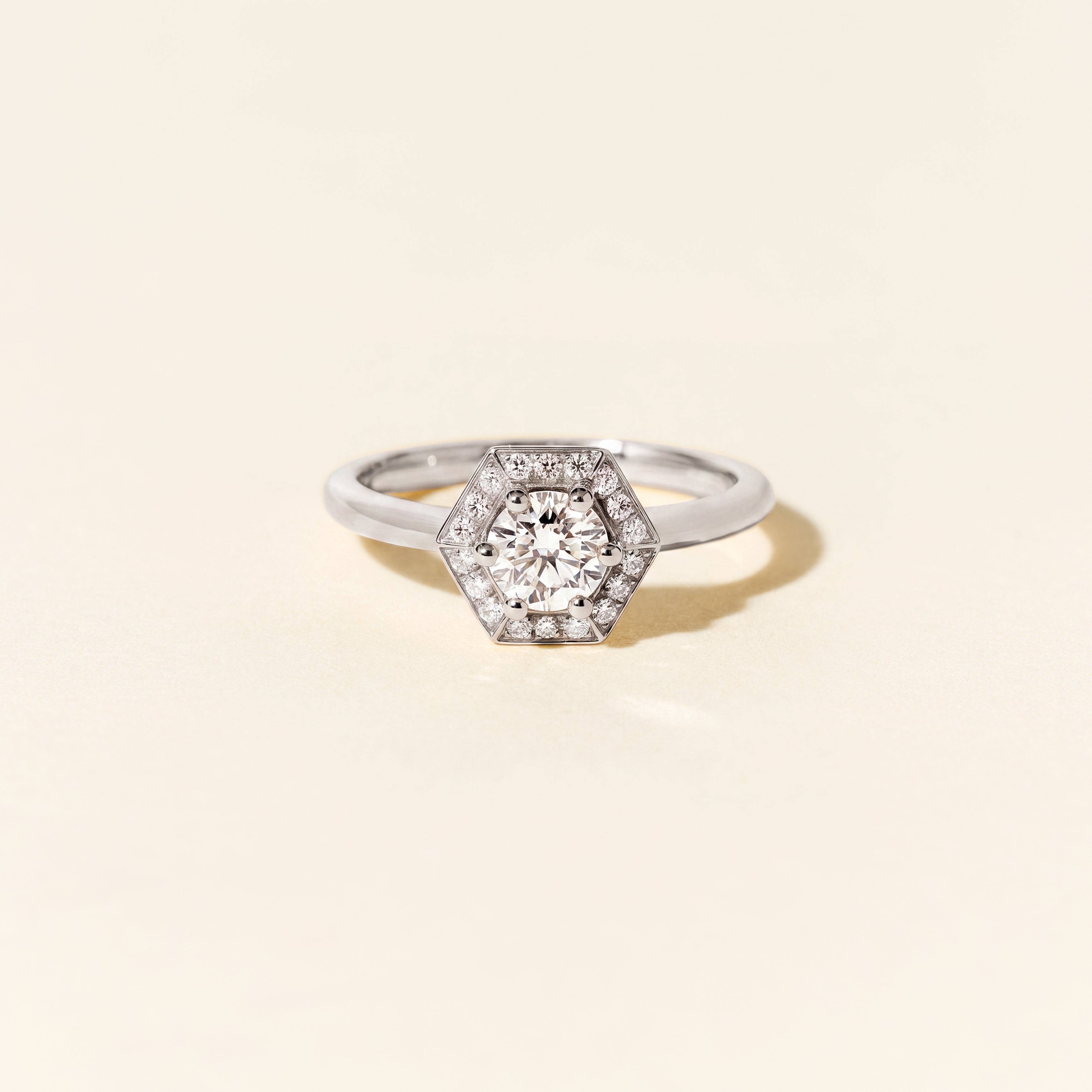 Bague Dallas Baby 0.40ct - Or blanc