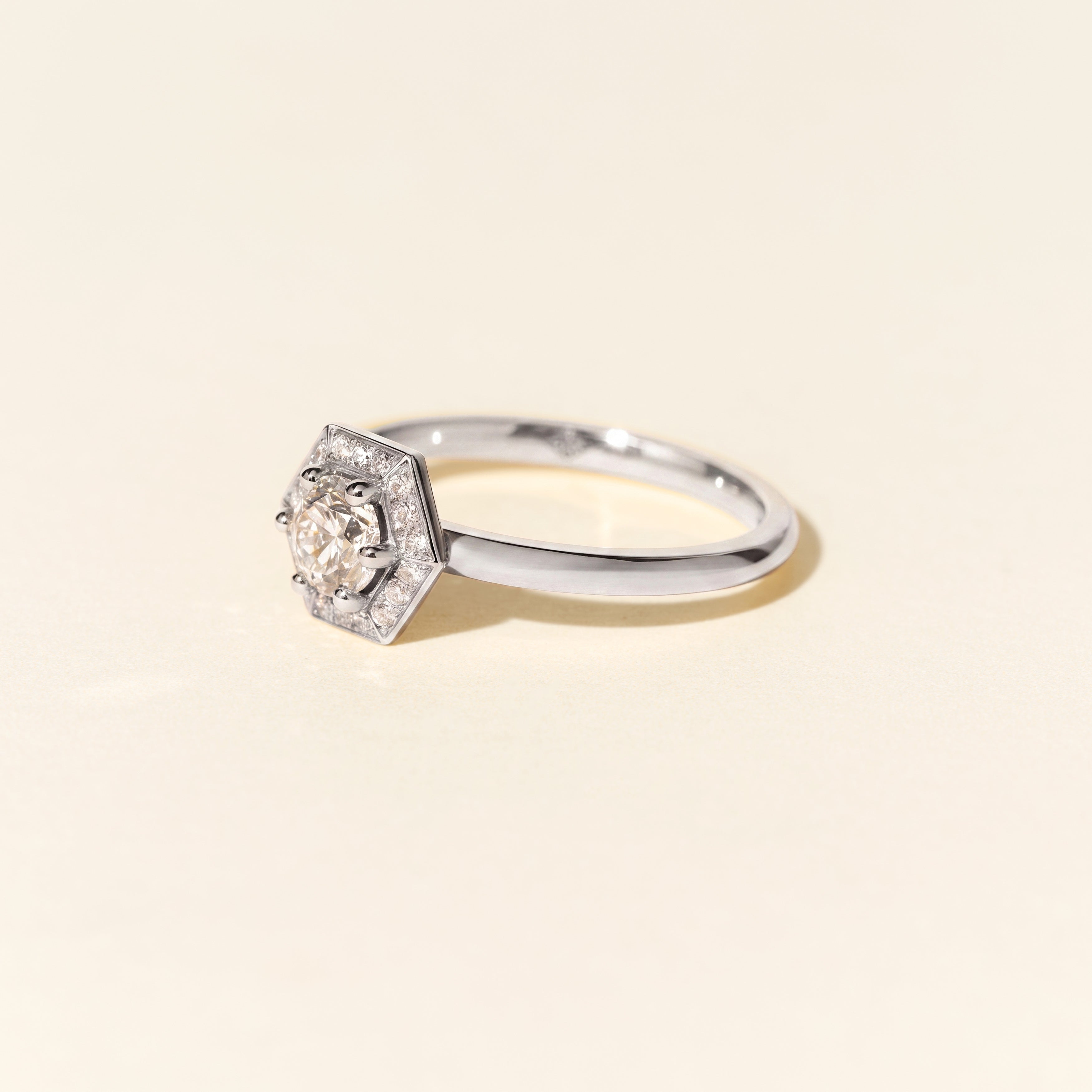 Bague Dallas Baby 0.40ct - Or blanc