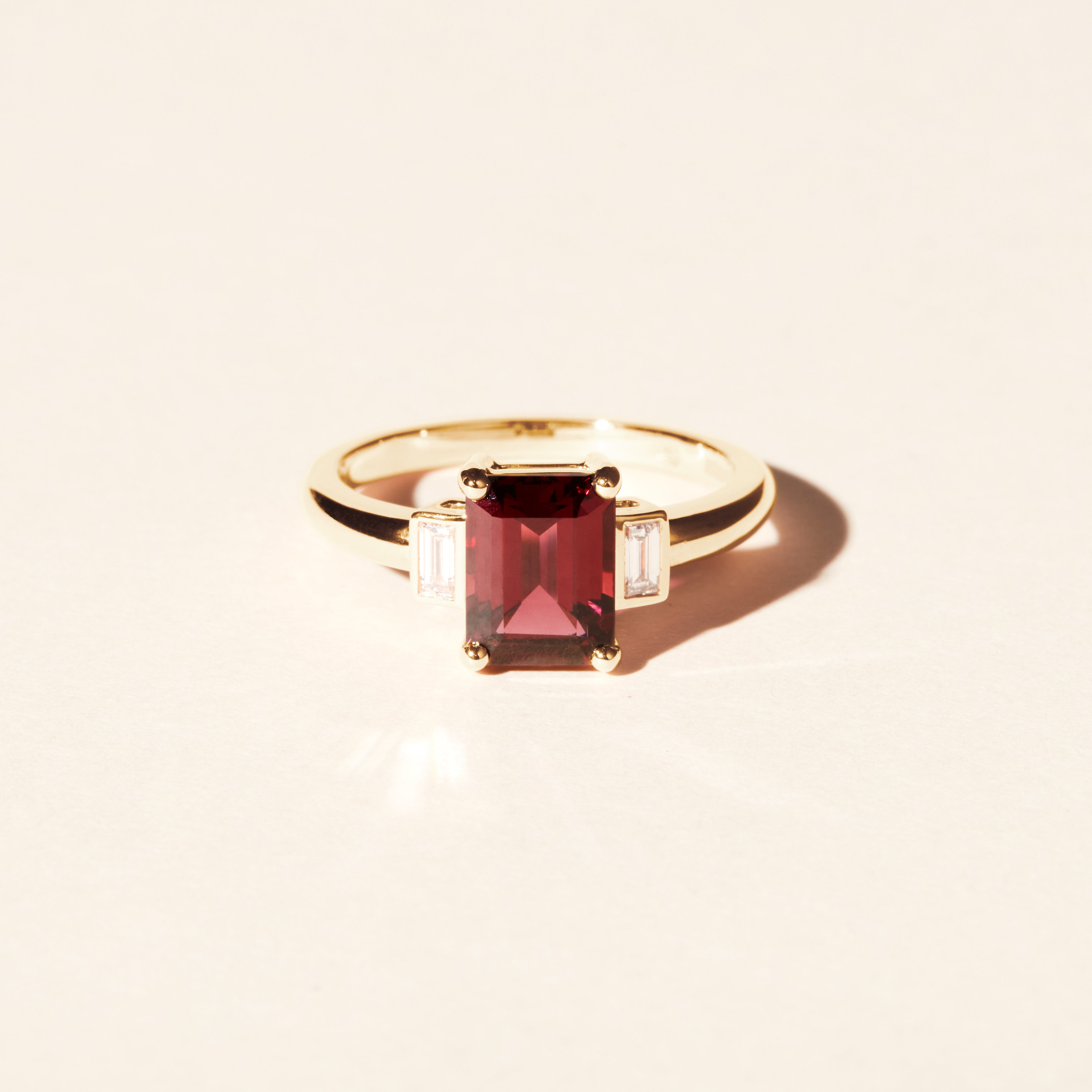 Bague Belo Horizonte rhodolite PM - Or jaune