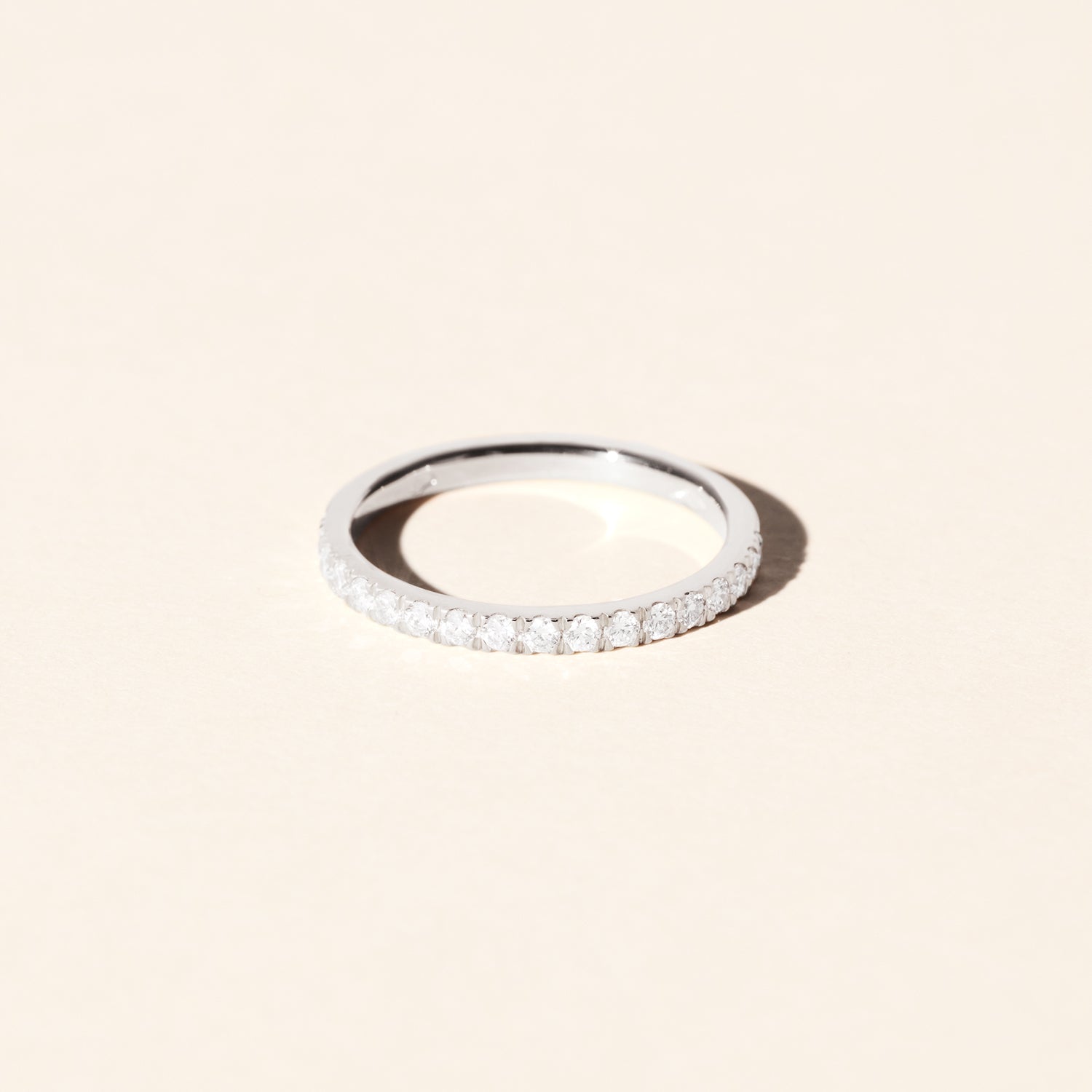 Alliance Fougères diamants 2.20mm - Or blanc