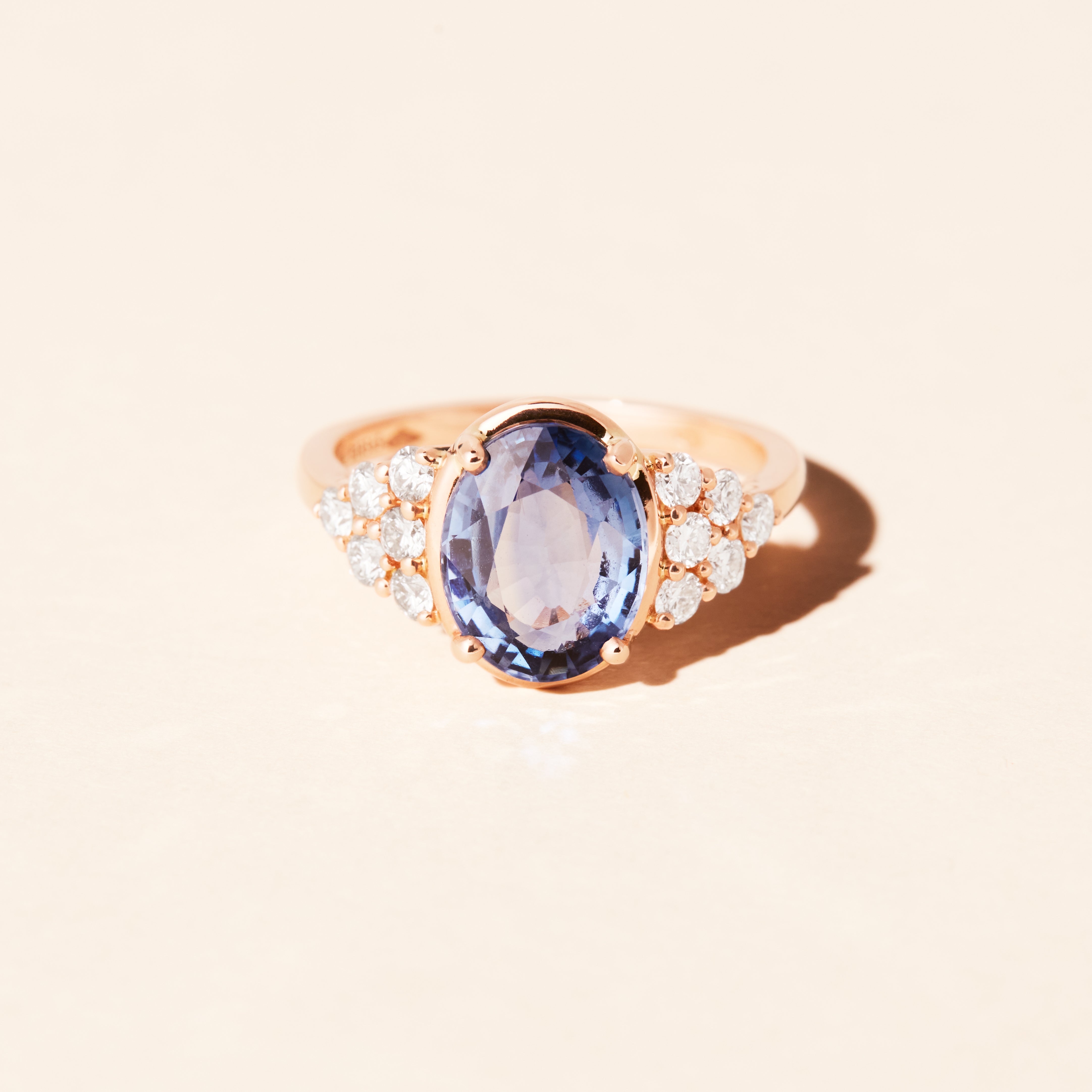 Amazone Sapphire GM Ring - Rose Gold