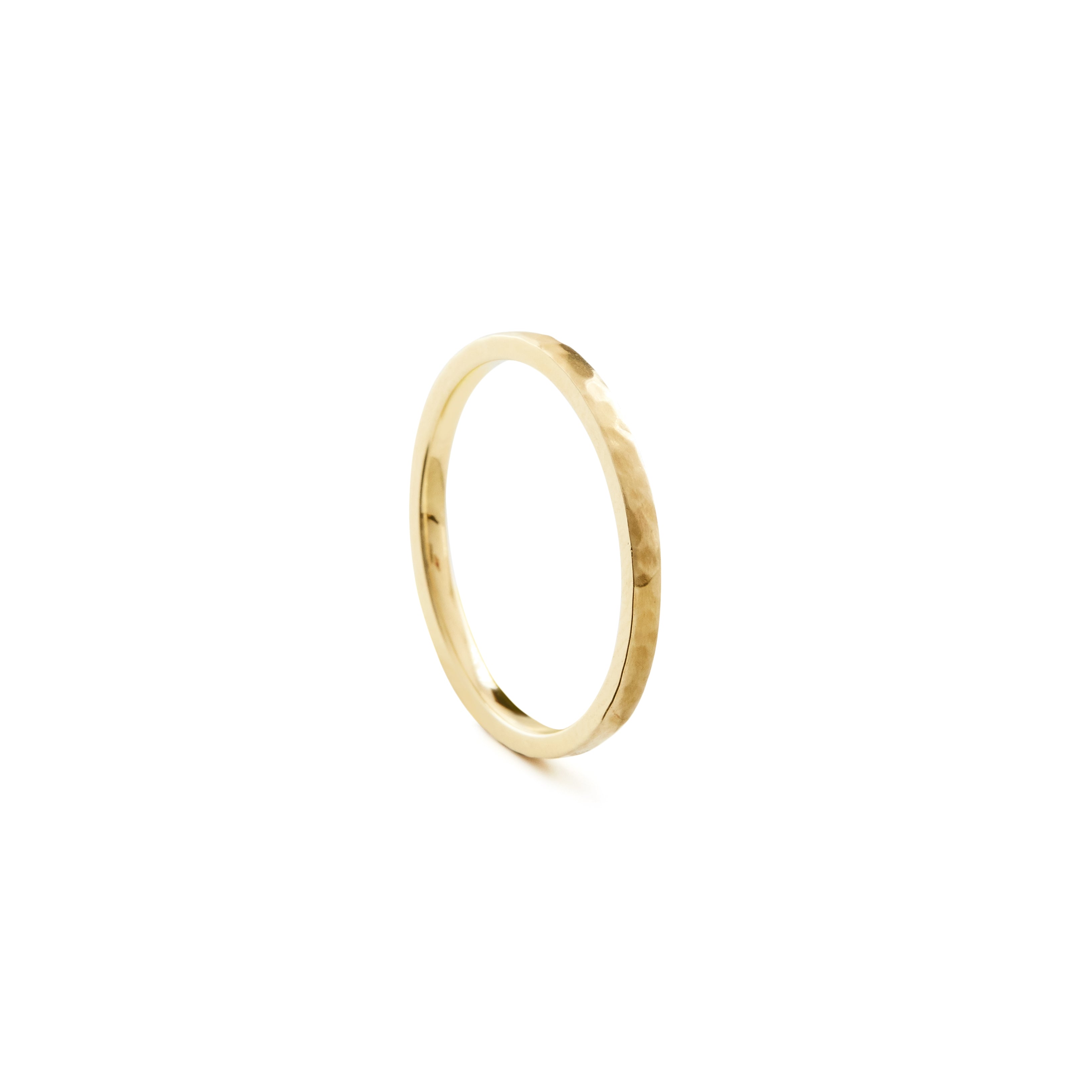 Bark Ring 1.50mm - Yellow Gold