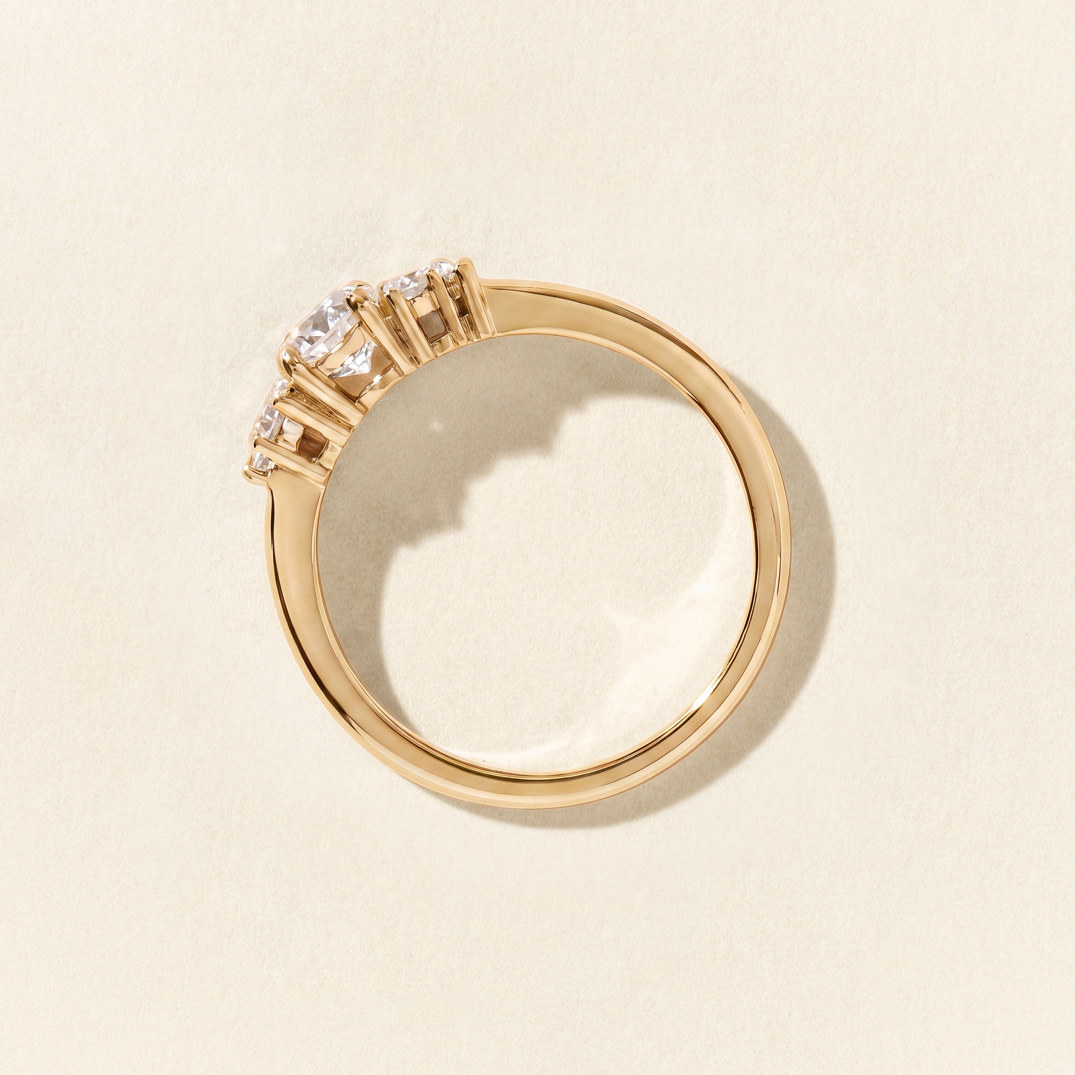 Bague Louise MM diamants 0.70 carat - Or jaune
