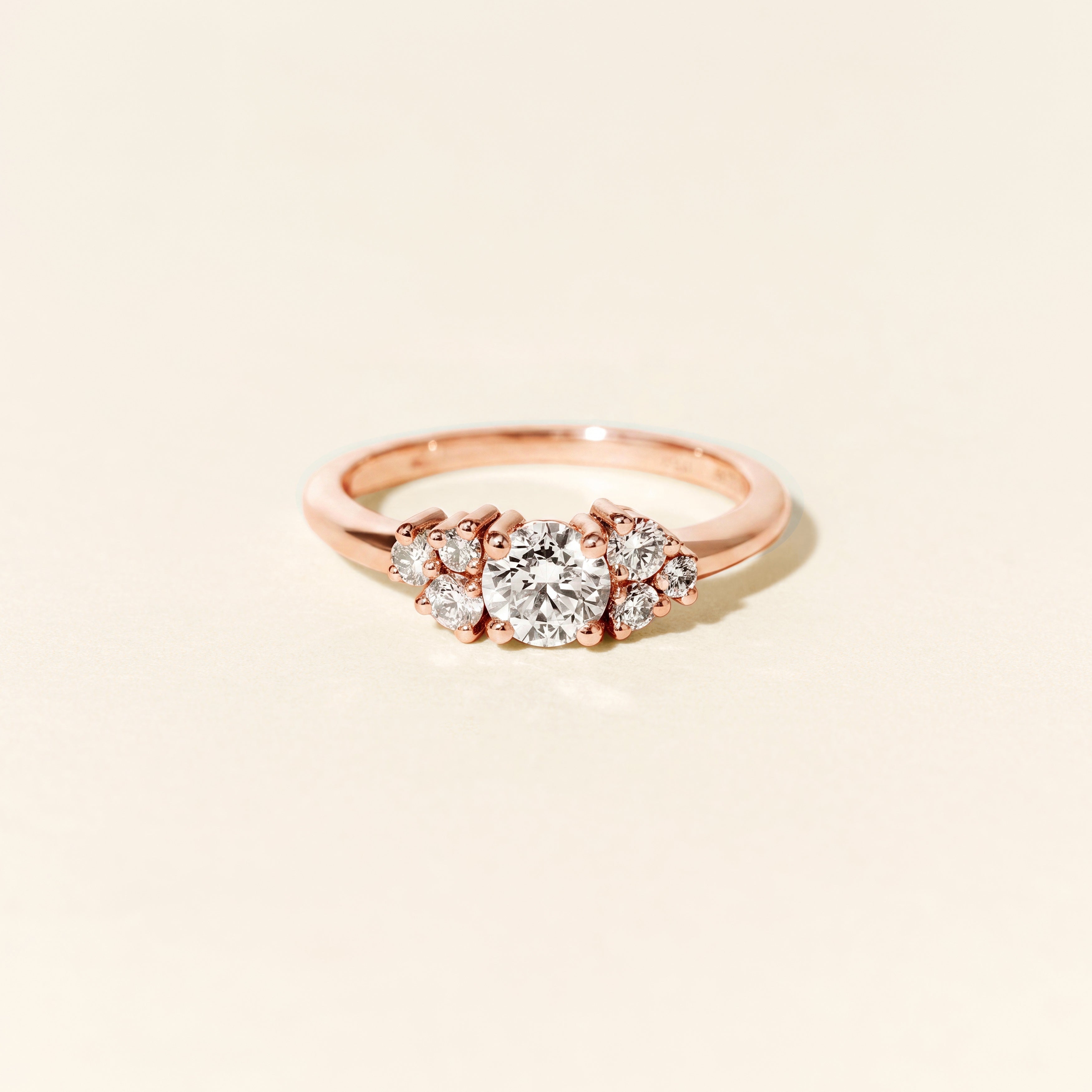 Bague Louise MM diamants 0.70 carat - Or rose