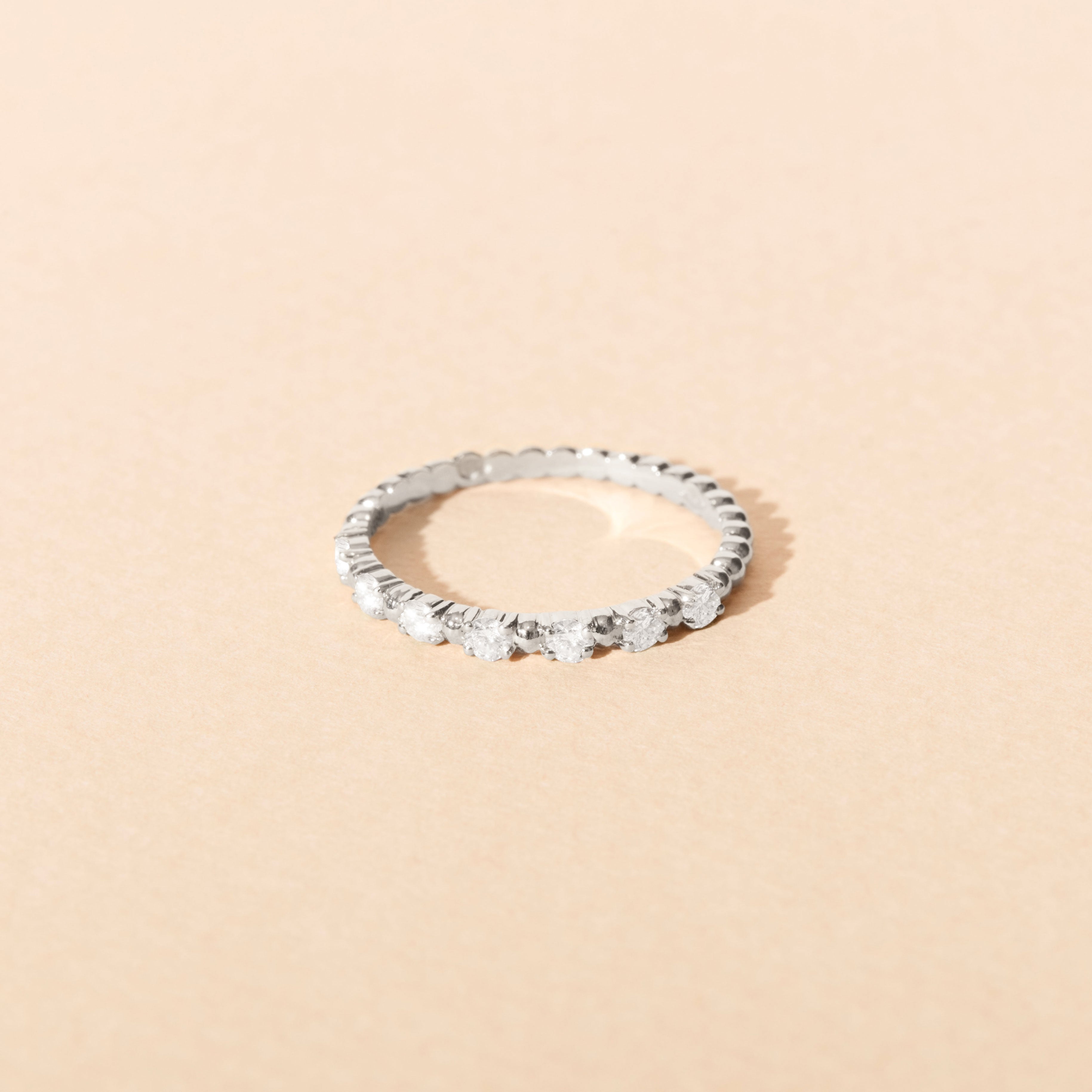 Alma Baby diamond ring - White gold