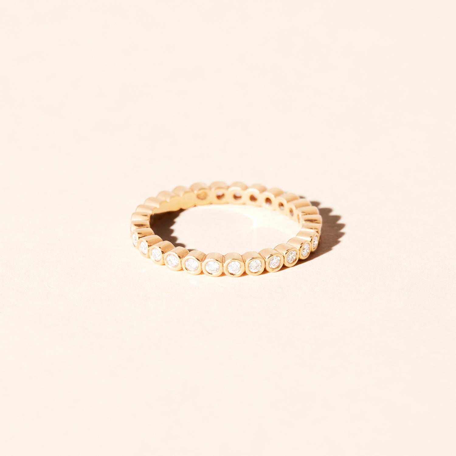 Alliance Lys du Bengale diamants 2.20mm - Or jaune