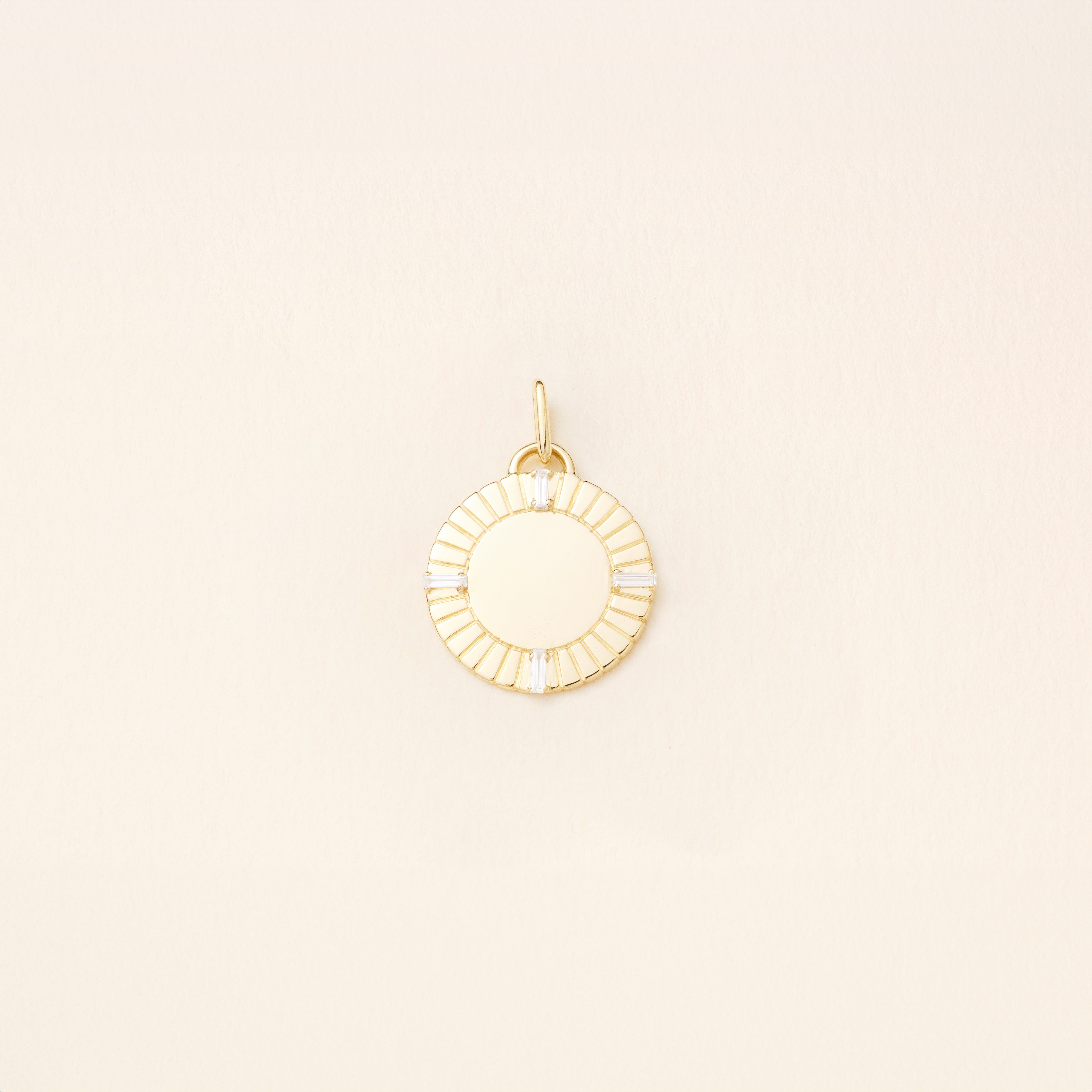 Pendentif - Médaille - Art Déco - Or jaune