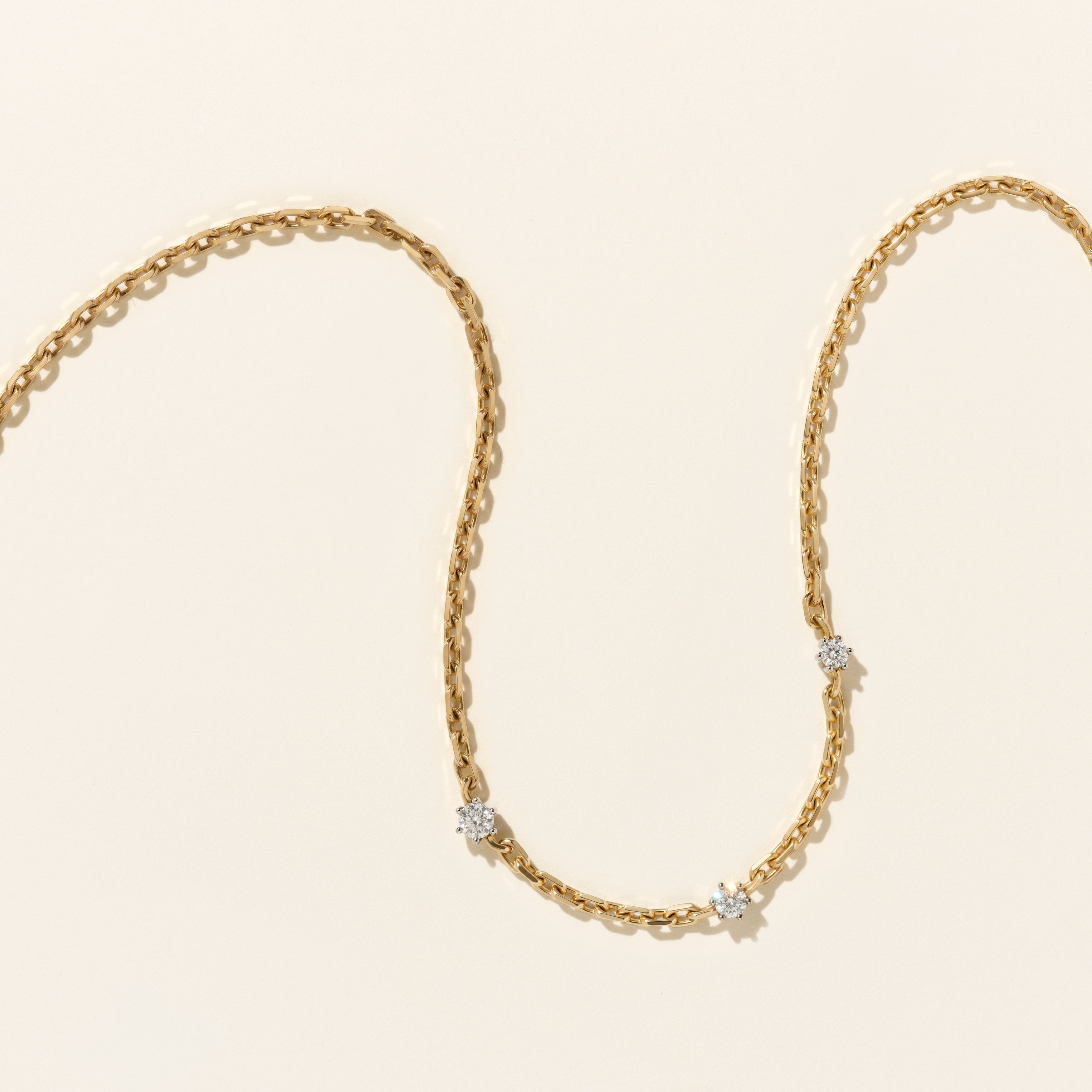 Choker - Tasman - Large trio - Yellow gold