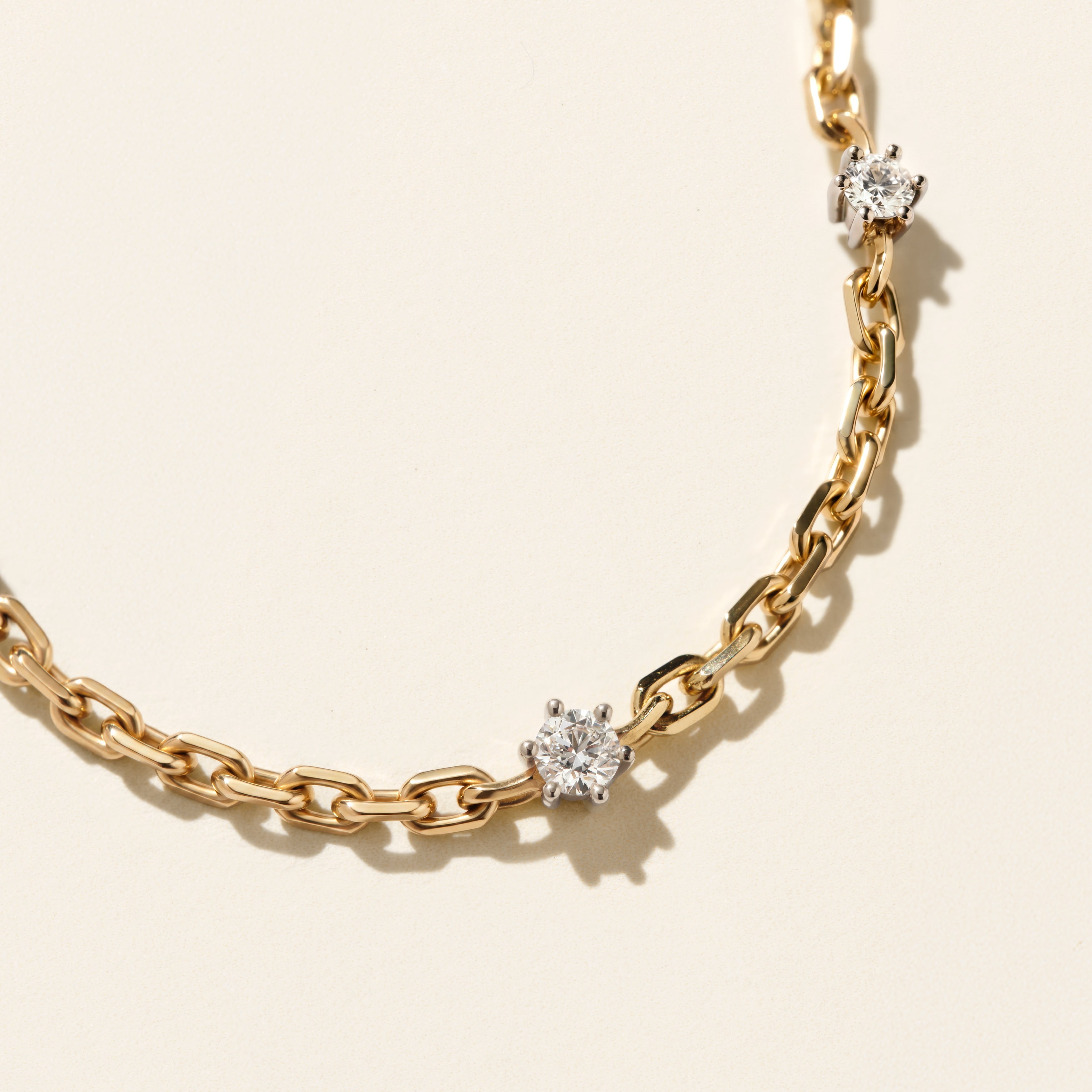 Choker - Tasman - Large trio - Yellow gold