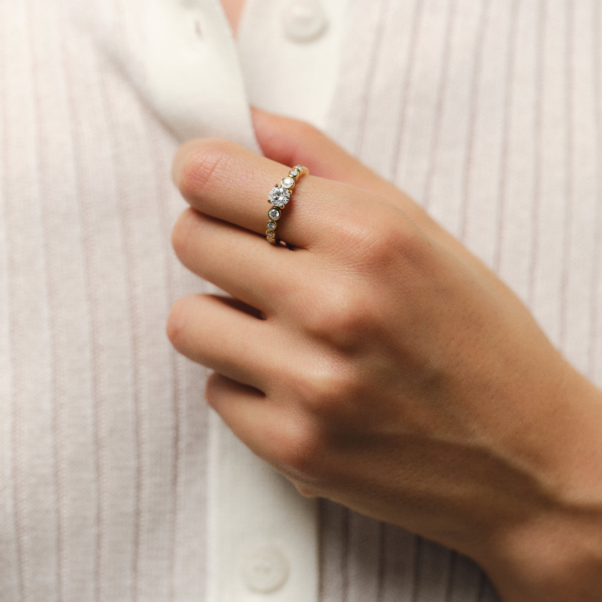 Bague Jeanne 0.50 carat - Or jaune