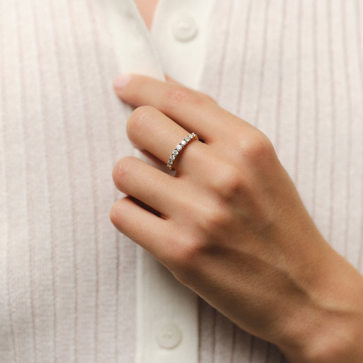 Aimée diamond ring - Rose gold