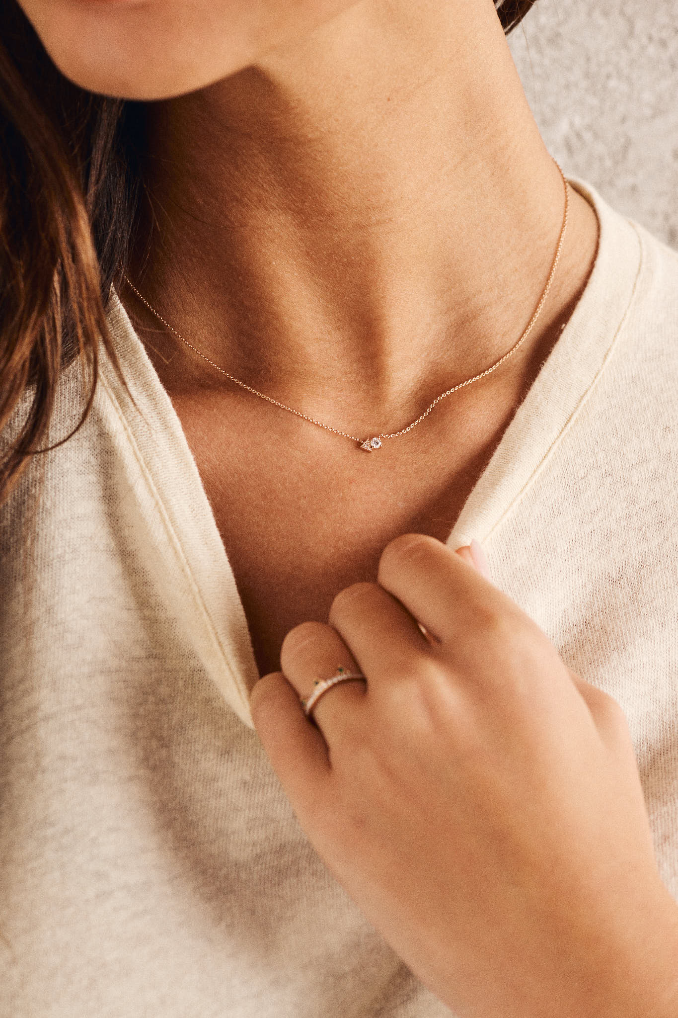 Collier - Brooklyn - Diamants - Or jaune