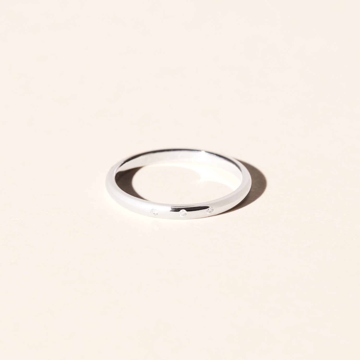 Alliance Roseau diamants 2.00mm - Or blanc