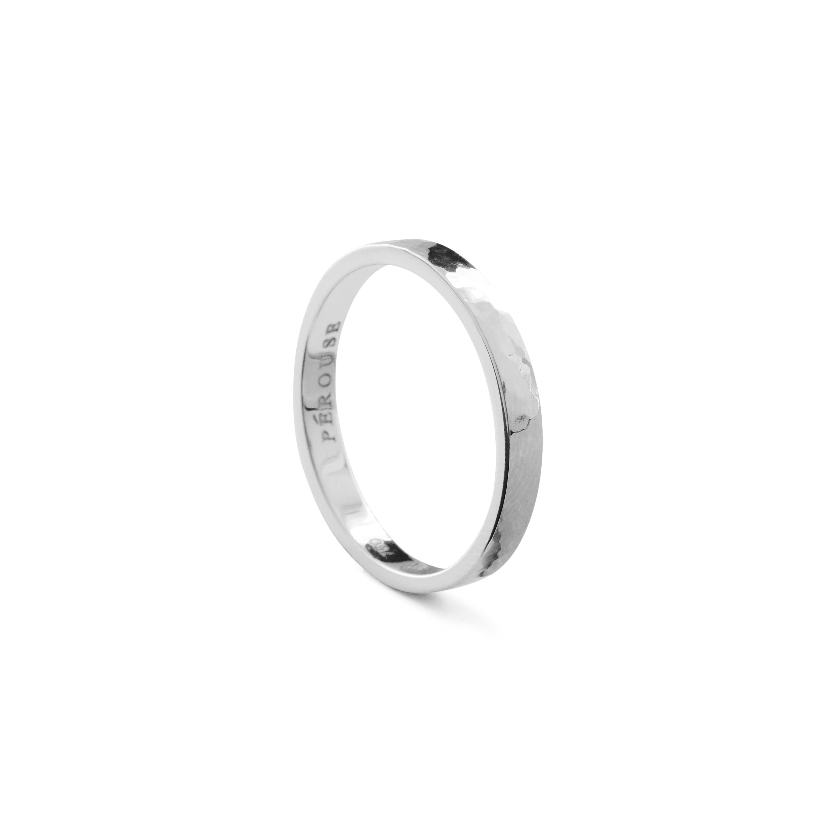 Bark Ring 3.30mm - White Gold